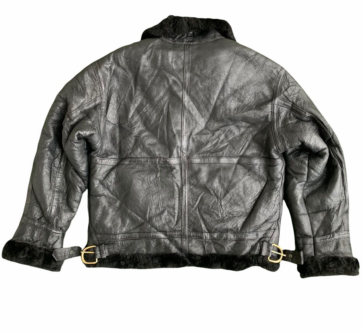 Vintage VTG Leather Jaket Us Air Force Kenny West style Size US M / EU 48-50 / 2 - 5 Thumbnail
