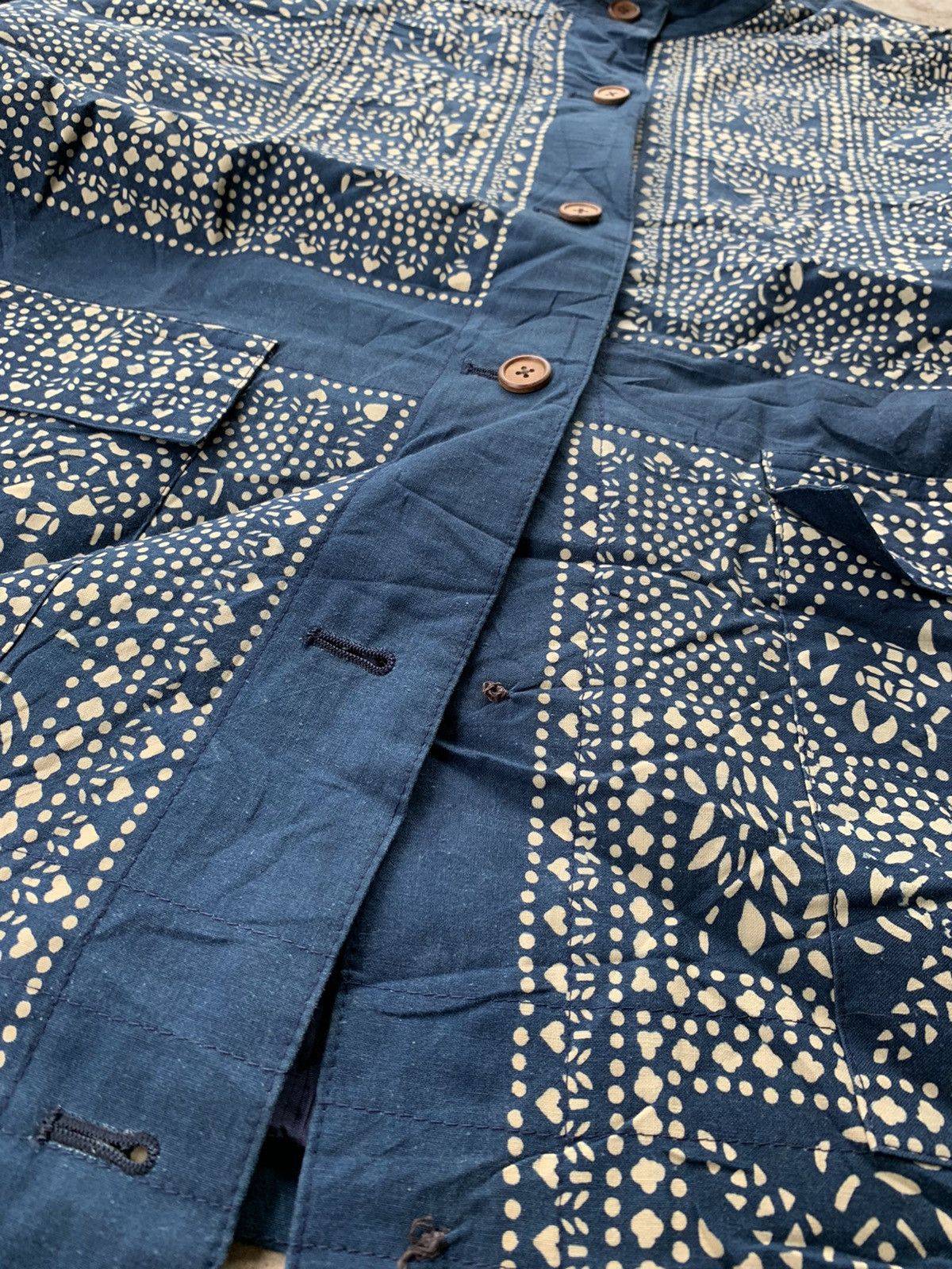 Indigo Vintage Japanese Indigo Button Up Cardign Button up Jacket Size US M / EU 48-50 / 2 - 6 Thumbnail