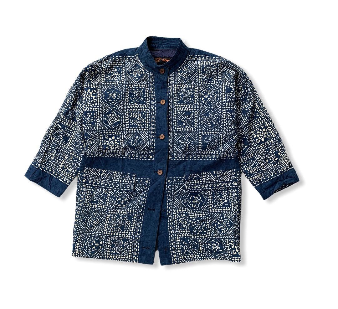 Indigo Vintage Japanese Indigo Button Up Cardign Button up Jacket Size US M / EU 48-50 / 2 - 1 Thumbnail