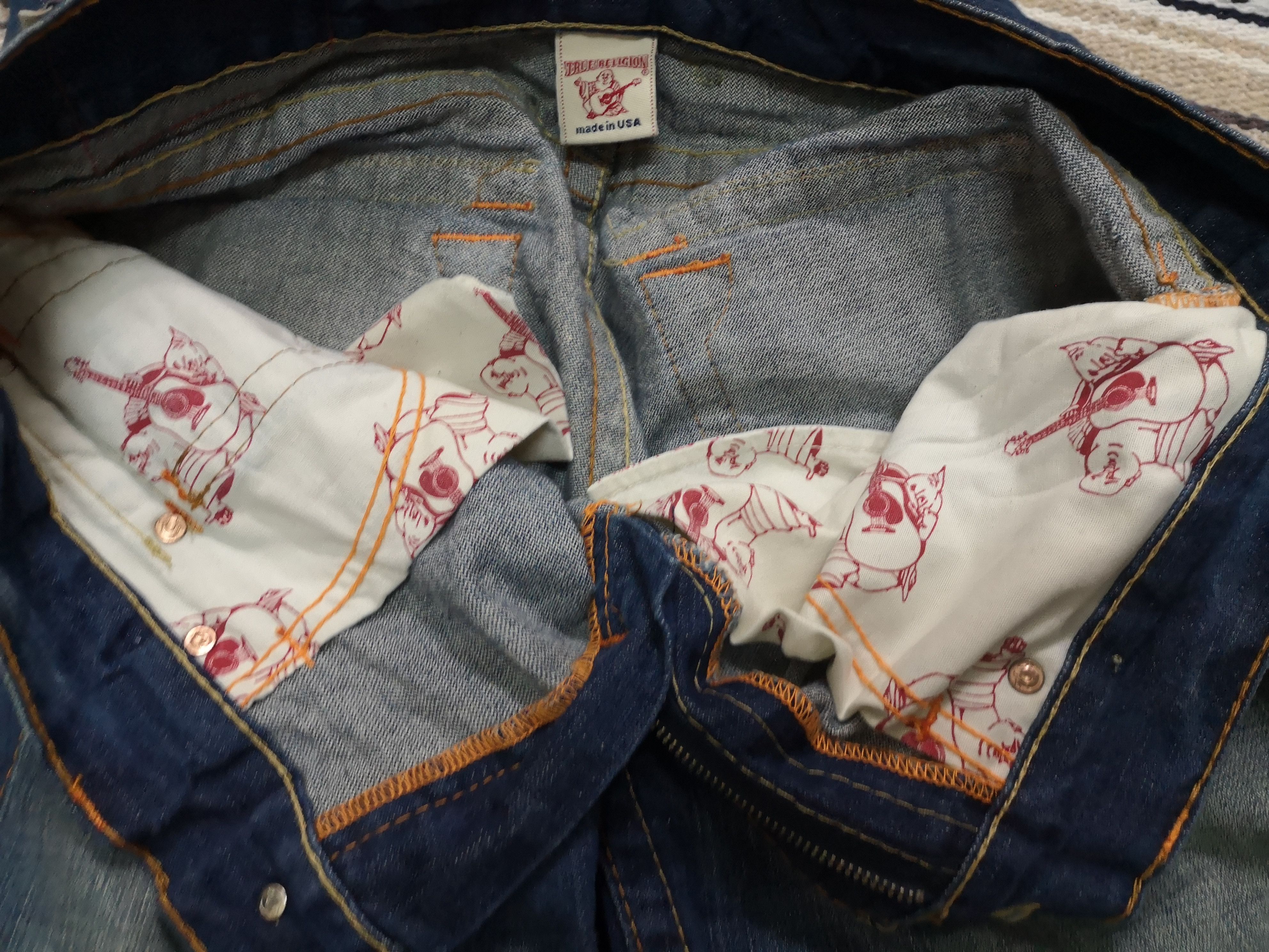 True Religion Rare True Religion Tiger Embroidery Denim Jeans Size US 36 / EU 52 - 8 Thumbnail