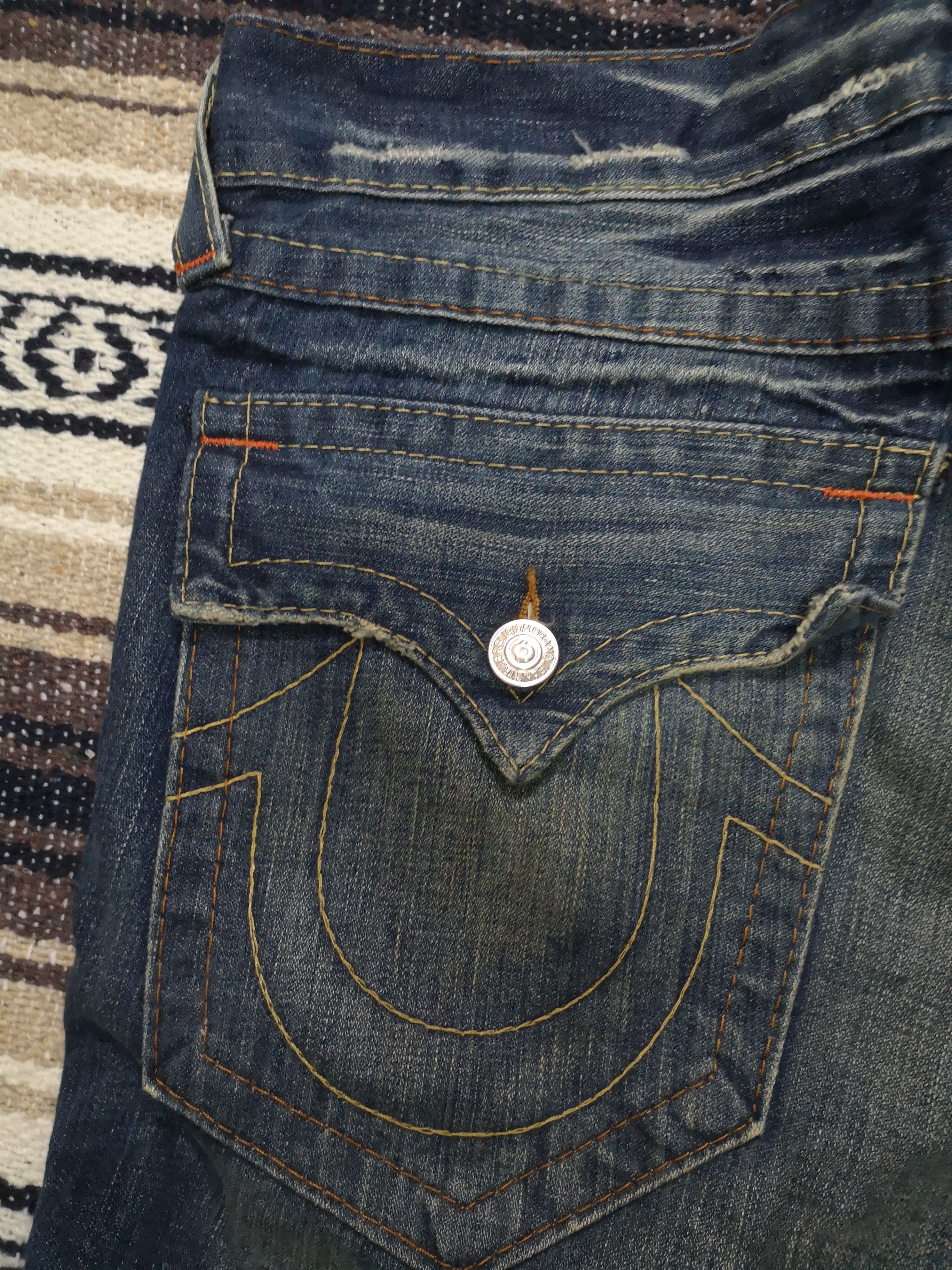 True Religion Rare True Religion Tiger Embroidery Denim Jeans Size US 36 / EU 52 - 6 Thumbnail