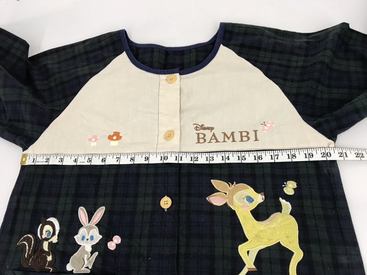 Disney Bambi Button Down Shirt Apron Kimono Style Plaid Check Size L / US 10 / IT 46 - 7 Thumbnail