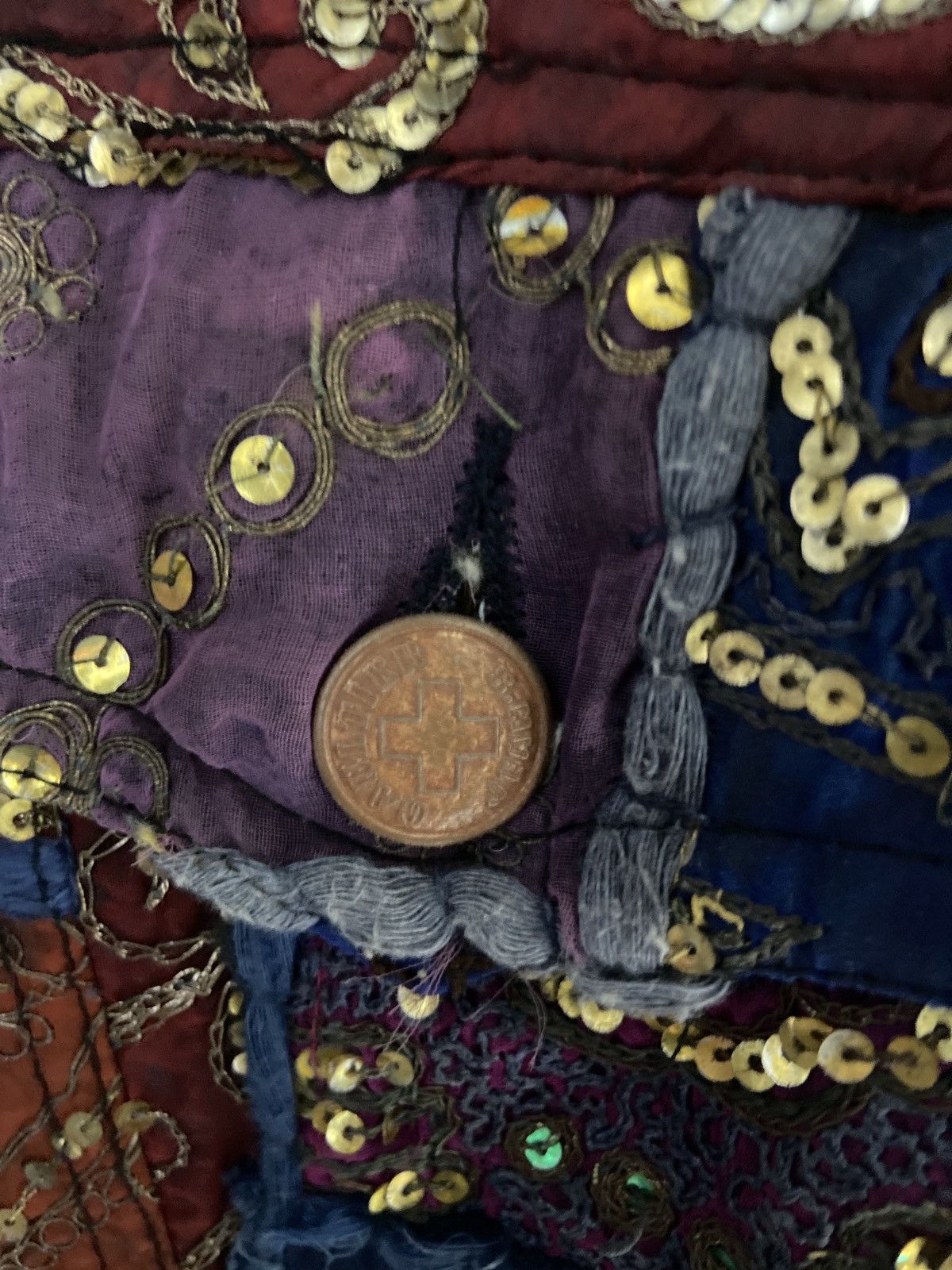 Jean Paul Gaultier M Jean paul gaultier ss99 Sequin patchwork silk denim jacket Size US M / EU 48-50 / 2 - 13 Thumbnail