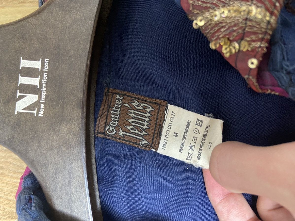 Jean Paul Gaultier M Jean paul gaultier ss99 Sequin patchwork silk denim jacket Size US M / EU 48-50 / 2 - 12 Thumbnail