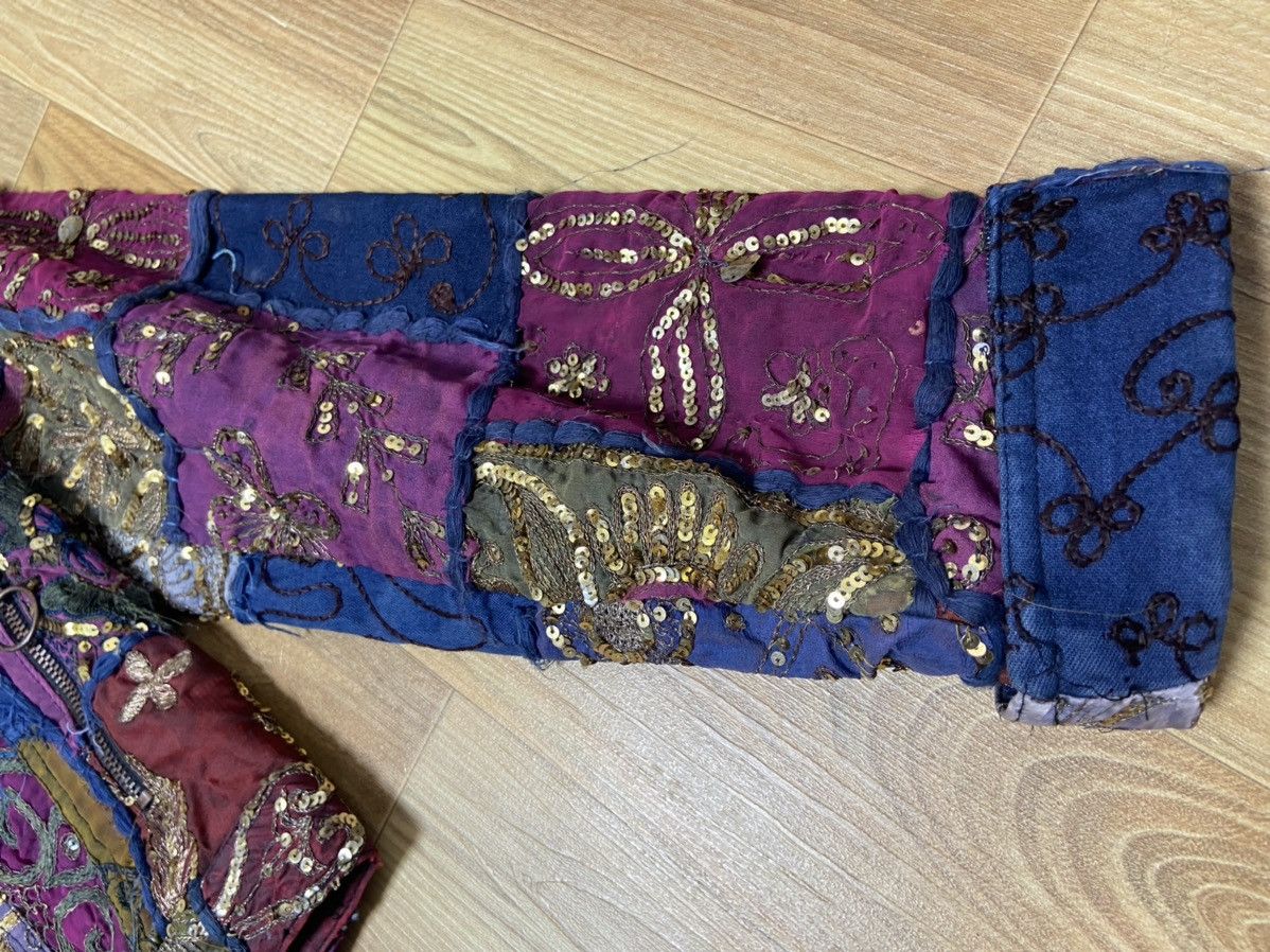 Jean Paul Gaultier M Jean paul gaultier ss99 Sequin patchwork silk denim jacket Size US M / EU 48-50 / 2 - 3 Thumbnail