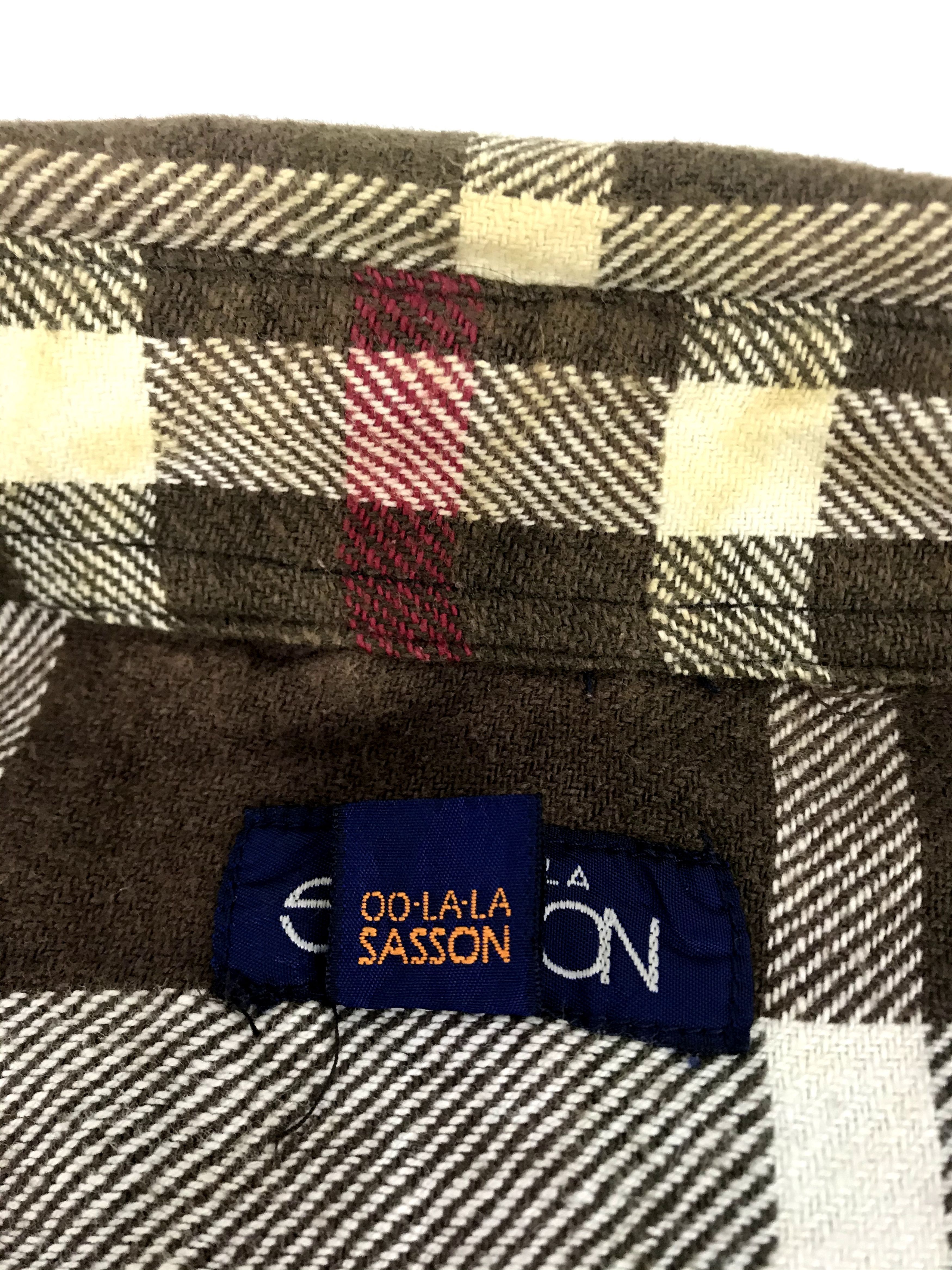 Flannel Vintage Oo La La Sasson Flannel Thick Shirt Button Down Size US XL / EU 56 / 4 - 6 Thumbnail