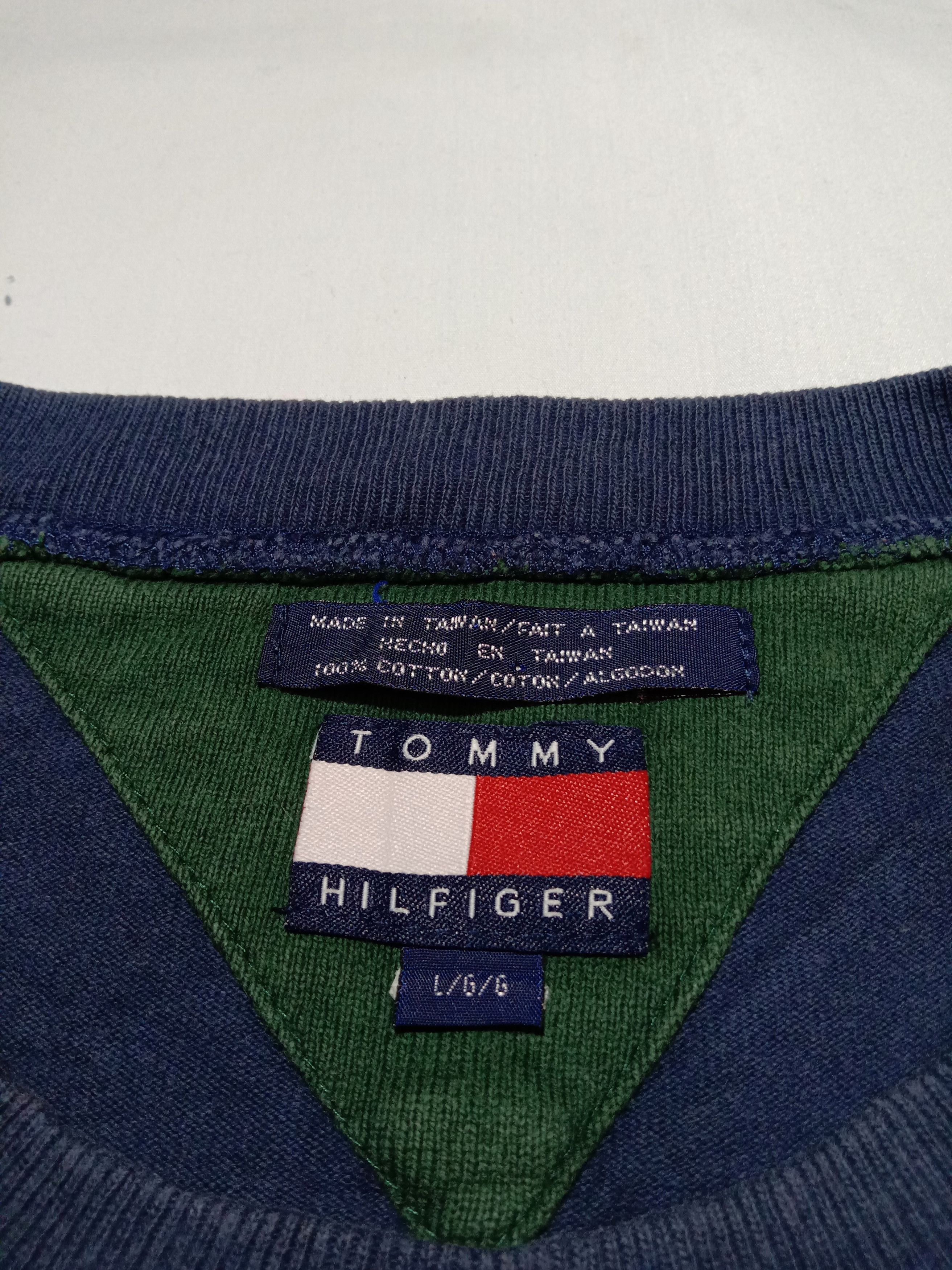 Tommy Hilfiger × Vintage Tommy Hilfiger Rugby Sweatshirt Hilfiger 088 Athletics Size US L / EU 52-54 / 3 - 2 Thumbnail