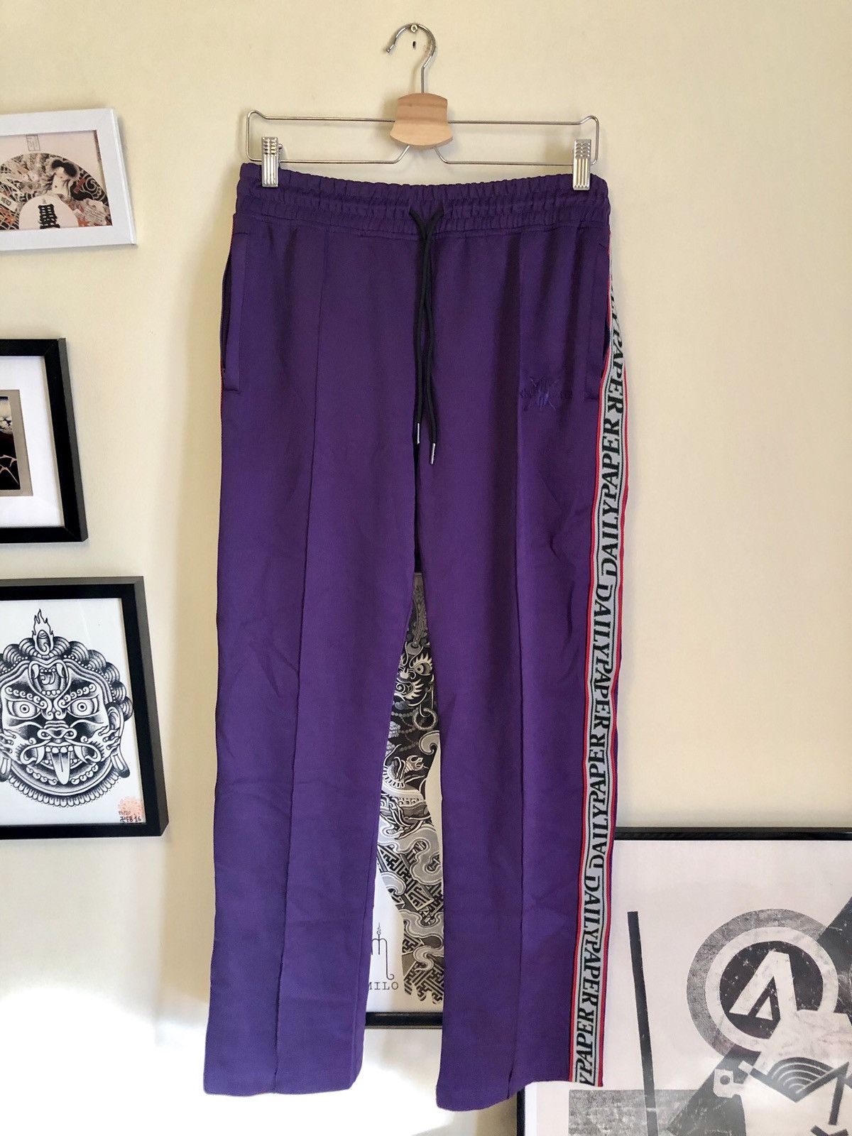 Daily Paper Daily Paper Purple side band track pants Size US 32 / EU 48 - 1 Thumbnail