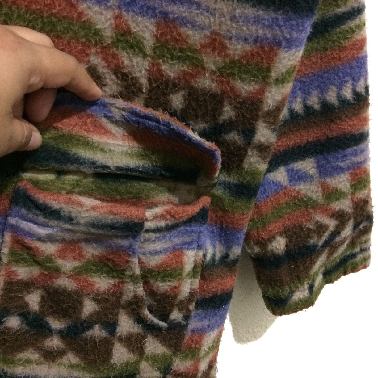 Aztech Mountain × Clover Canyon Vintage Clover Pigeon Fleece Jacket Navajo Mountain Size US L / EU 52-54 / 3 - 3 Thumbnail