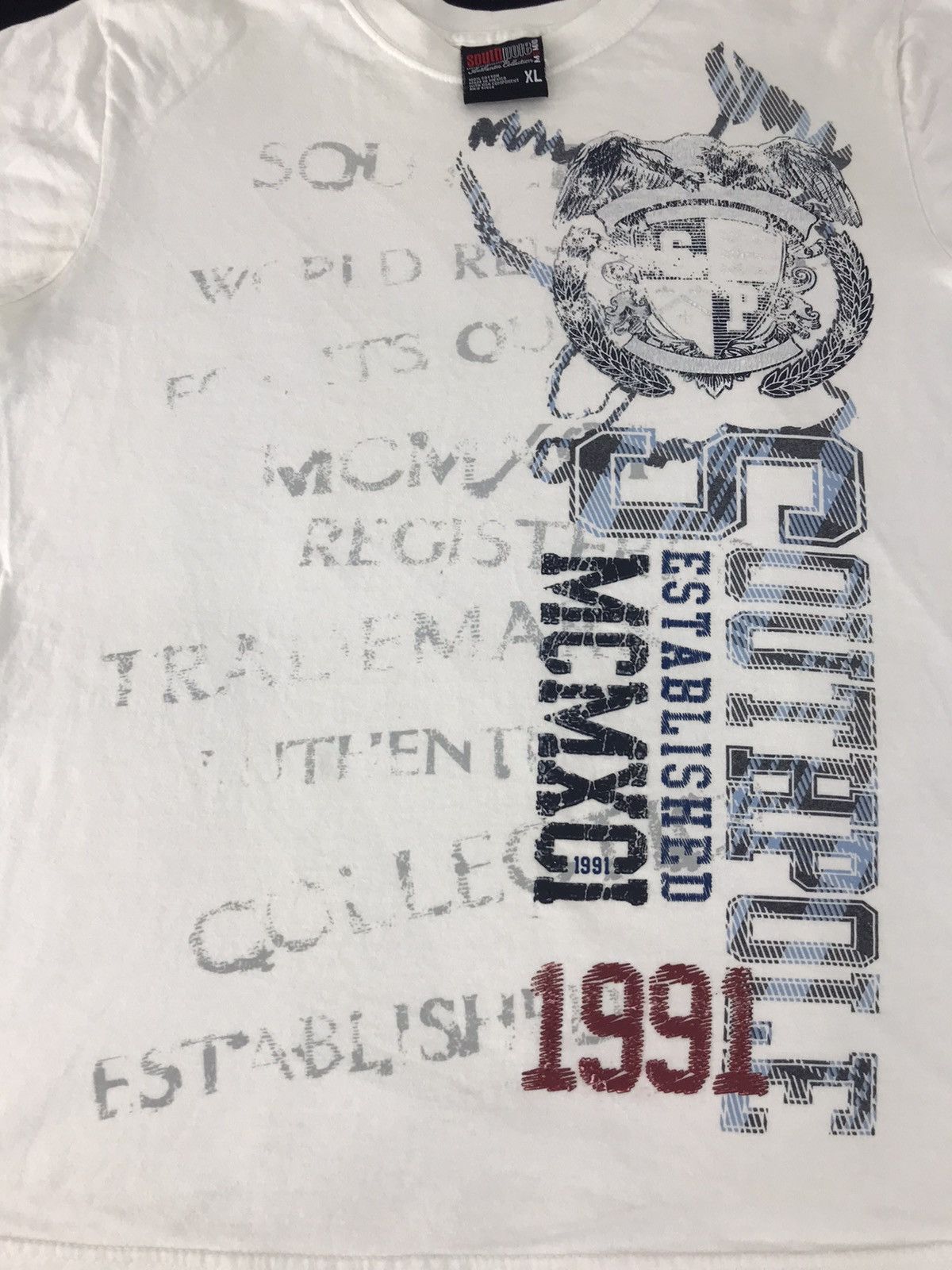 Southpole × Vintage Vintage South Pole MCMX0I Spell Out Tee Rap Size US XL / EU 56 / 4 - 2 Thumbnail