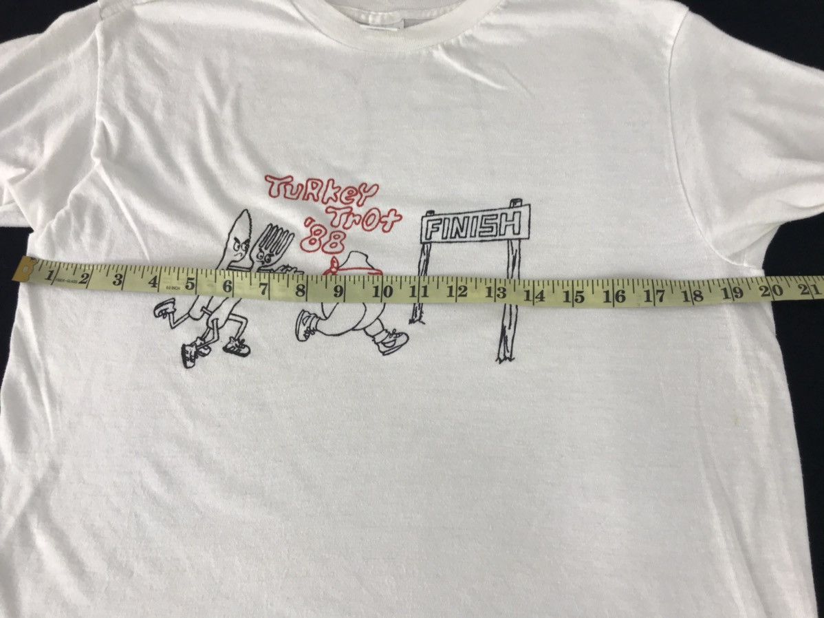 Vintage 80s 90s Turkey Trot 1988 Marathon Tee Printed Size M / US 6-8 / IT 42-44 - 6 Thumbnail