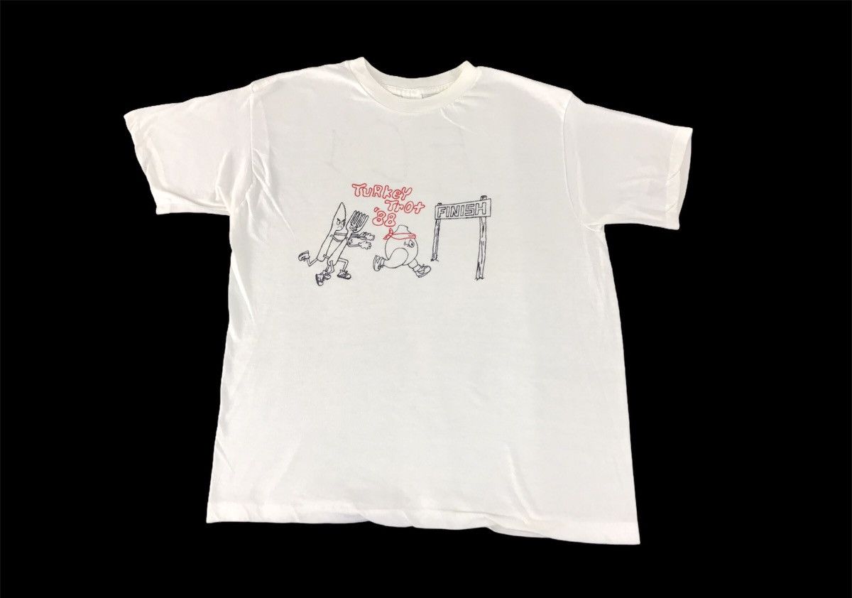 Vintage 80s 90s Turkey Trot 1988 Marathon Tee Printed Size M / US 6-8 / IT 42-44 - 2 Thumbnail