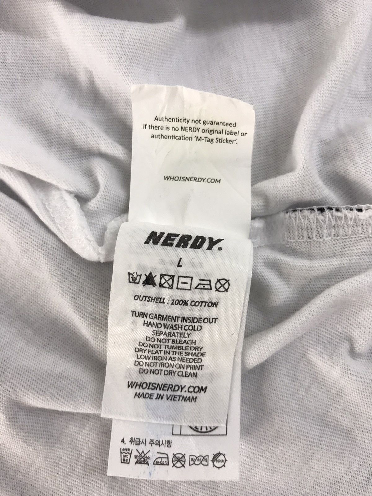 Japanese Brand Nerdy Worldwide Spell Out Tee Fits Size L XL Size US L / EU 52-54 / 3 - 7 Thumbnail
