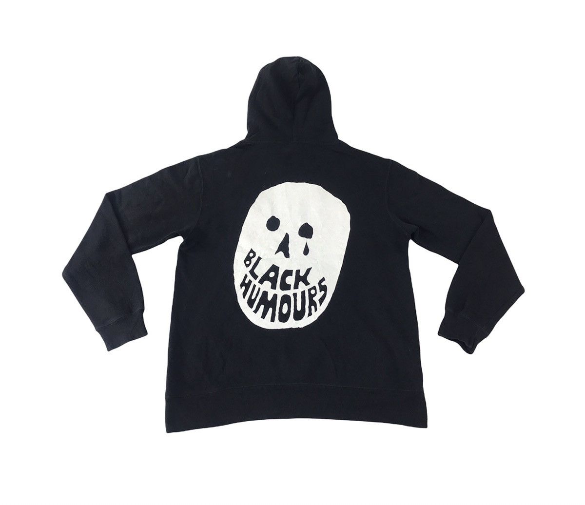 Beams Plus × Japanese Brand Beams Black Hearted Humours Hoodies Big Printed Logo Design Size US M / EU 48-50 / 2 - 1 Thumbnail