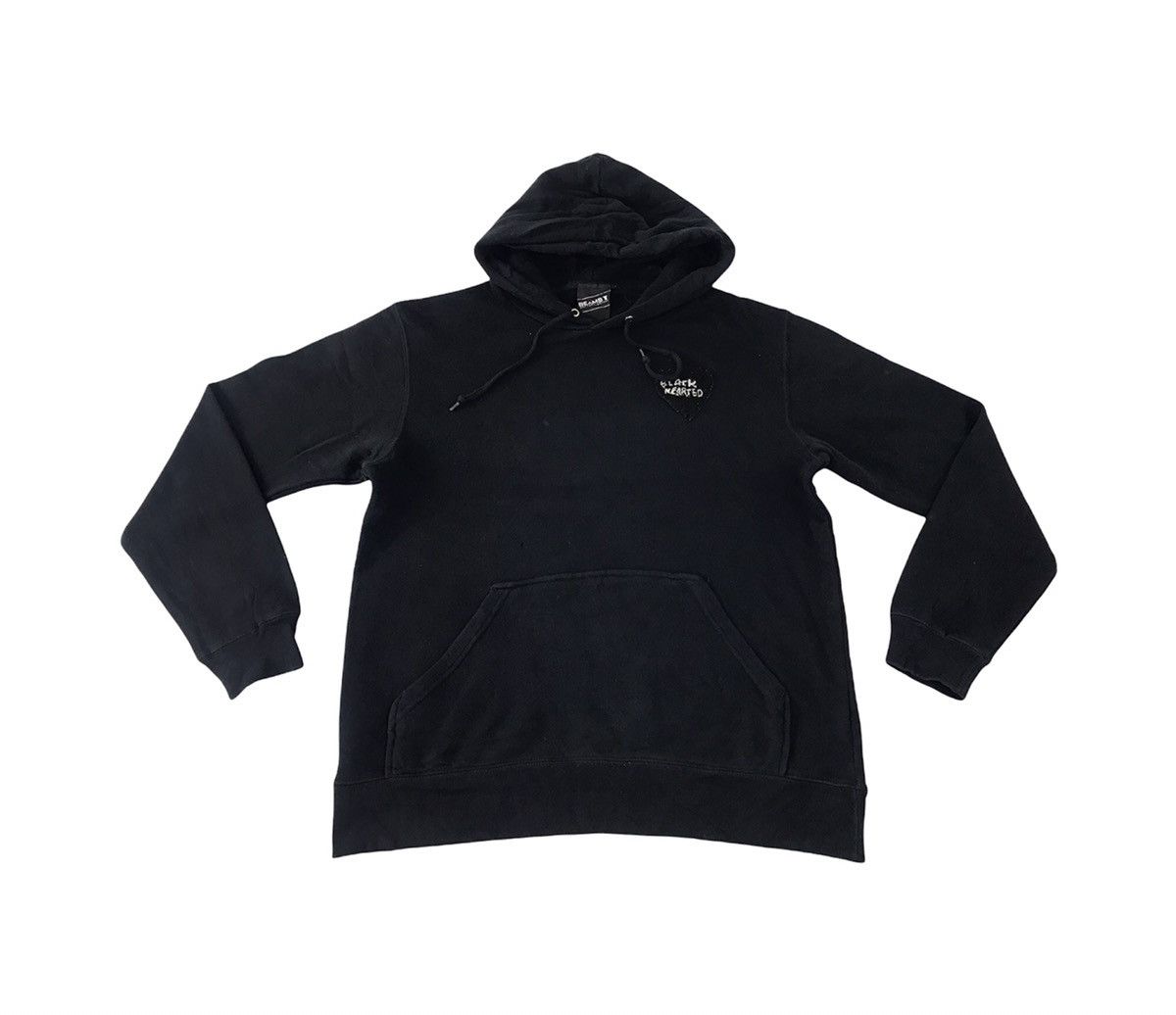 Beams Plus × Japanese Brand Beams Black Hearted Humours Hoodies Big Printed Logo Design Size US M / EU 48-50 / 2 - 2 Thumbnail