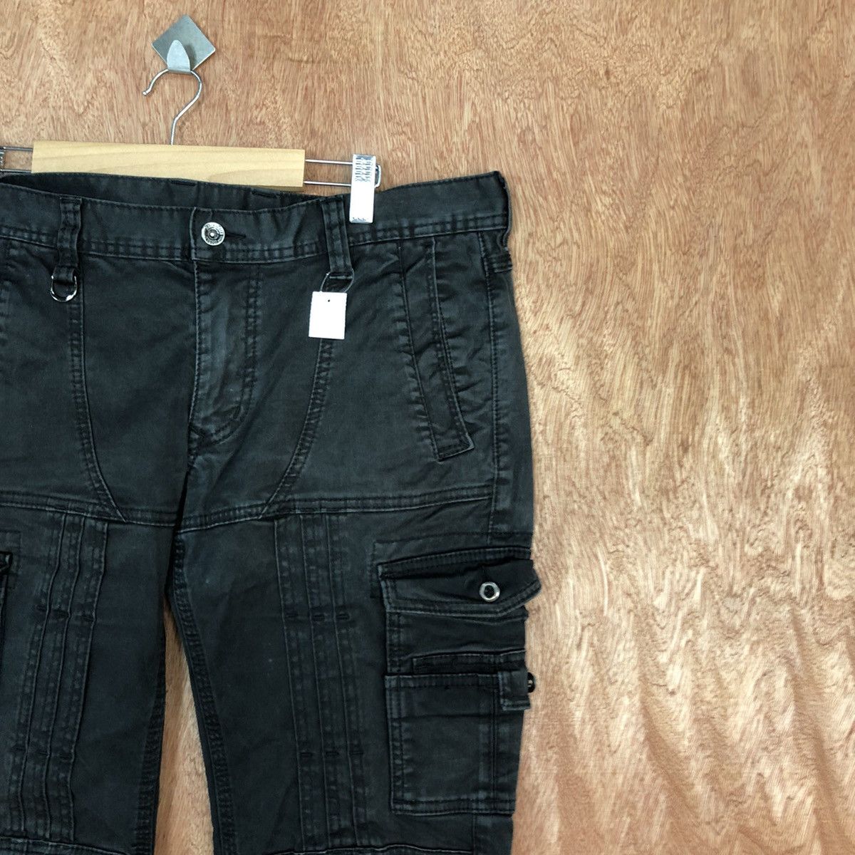 Japanese Brand DL Nicole Black Multipocket Tactical Cargo Pants #2040 Size 34" / US 12 / IT 48 - 5 Thumbnail