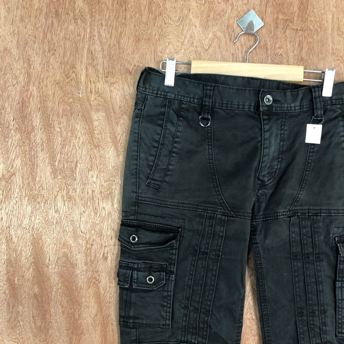 Japanese Brand DL Nicole Black Multipocket Tactical Cargo Pants #2040 Size 34" / US 12 / IT 48 - 6 Thumbnail