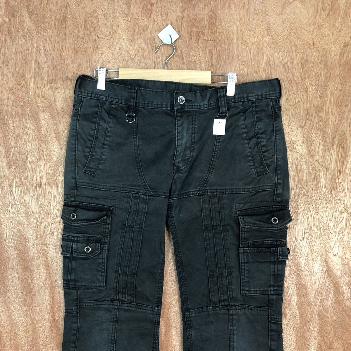 Japanese Brand DL Nicole Black Multipocket Tactical Cargo Pants #2040 Size 34" / US 12 / IT 48 - 2 Thumbnail
