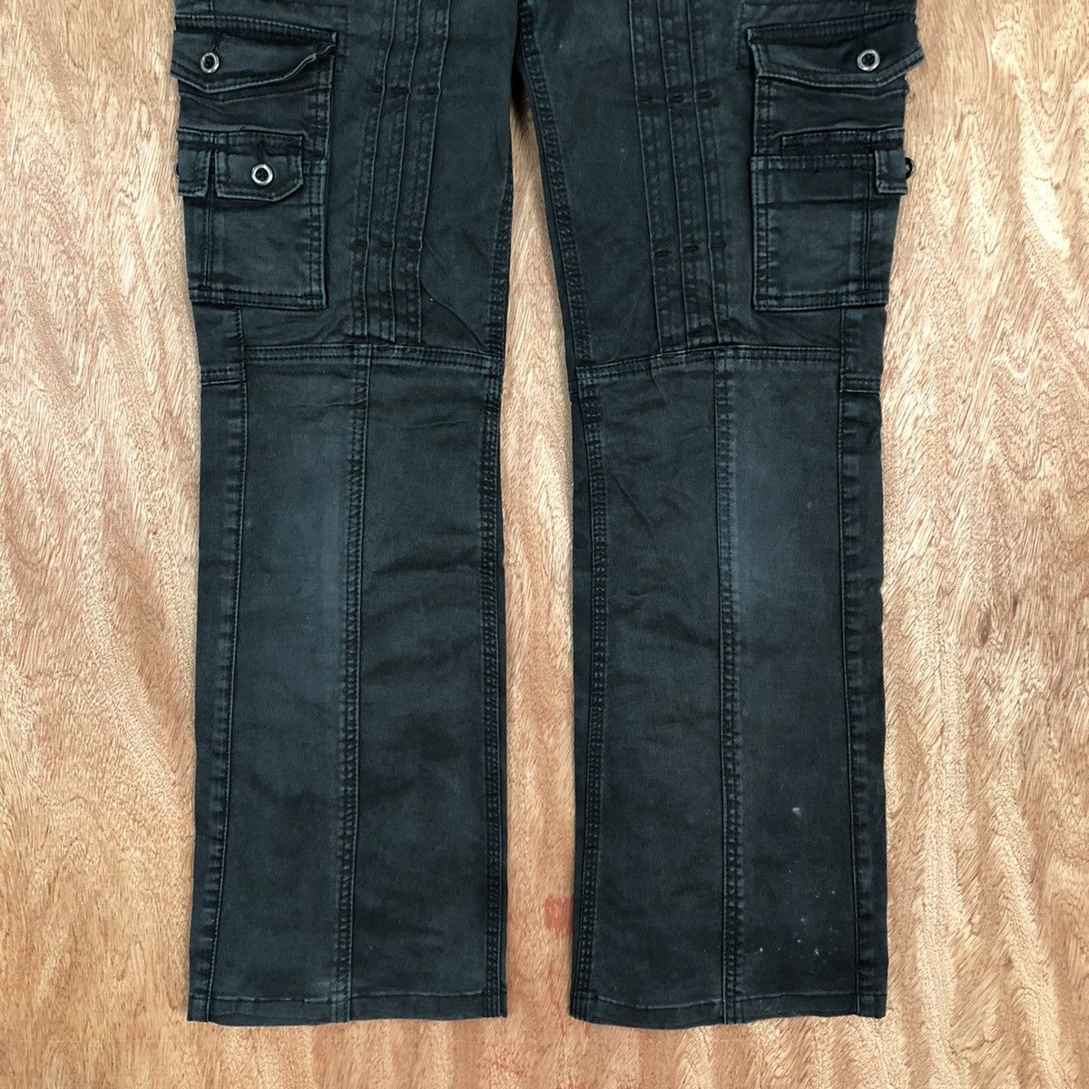 Japanese Brand DL Nicole Black Multipocket Tactical Cargo Pants #2040 Size 34" / US 12 / IT 48 - 3 Thumbnail
