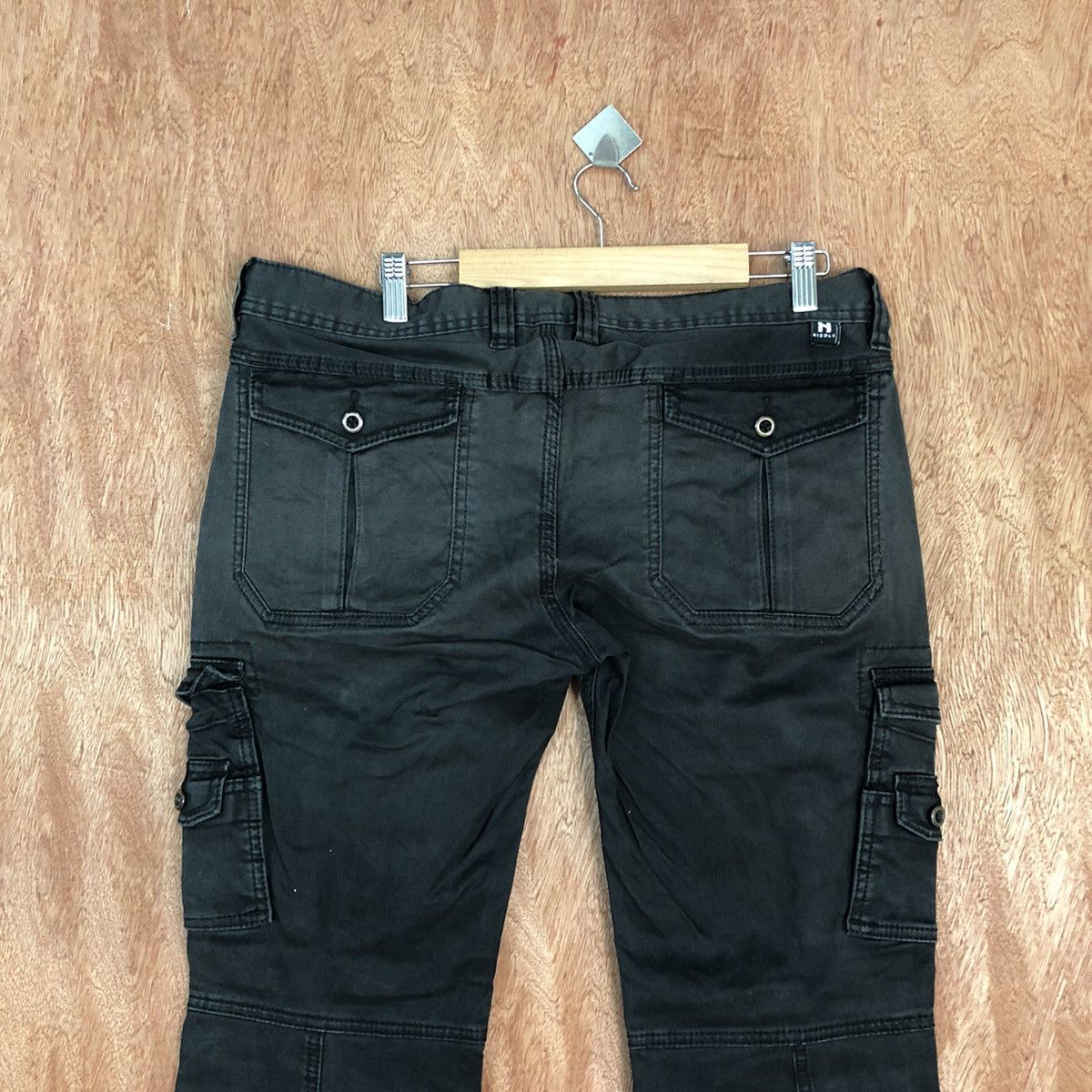 Japanese Brand DL Nicole Black Multipocket Tactical Cargo Pants #2040 Size 34" / US 12 / IT 48 - 11 Thumbnail