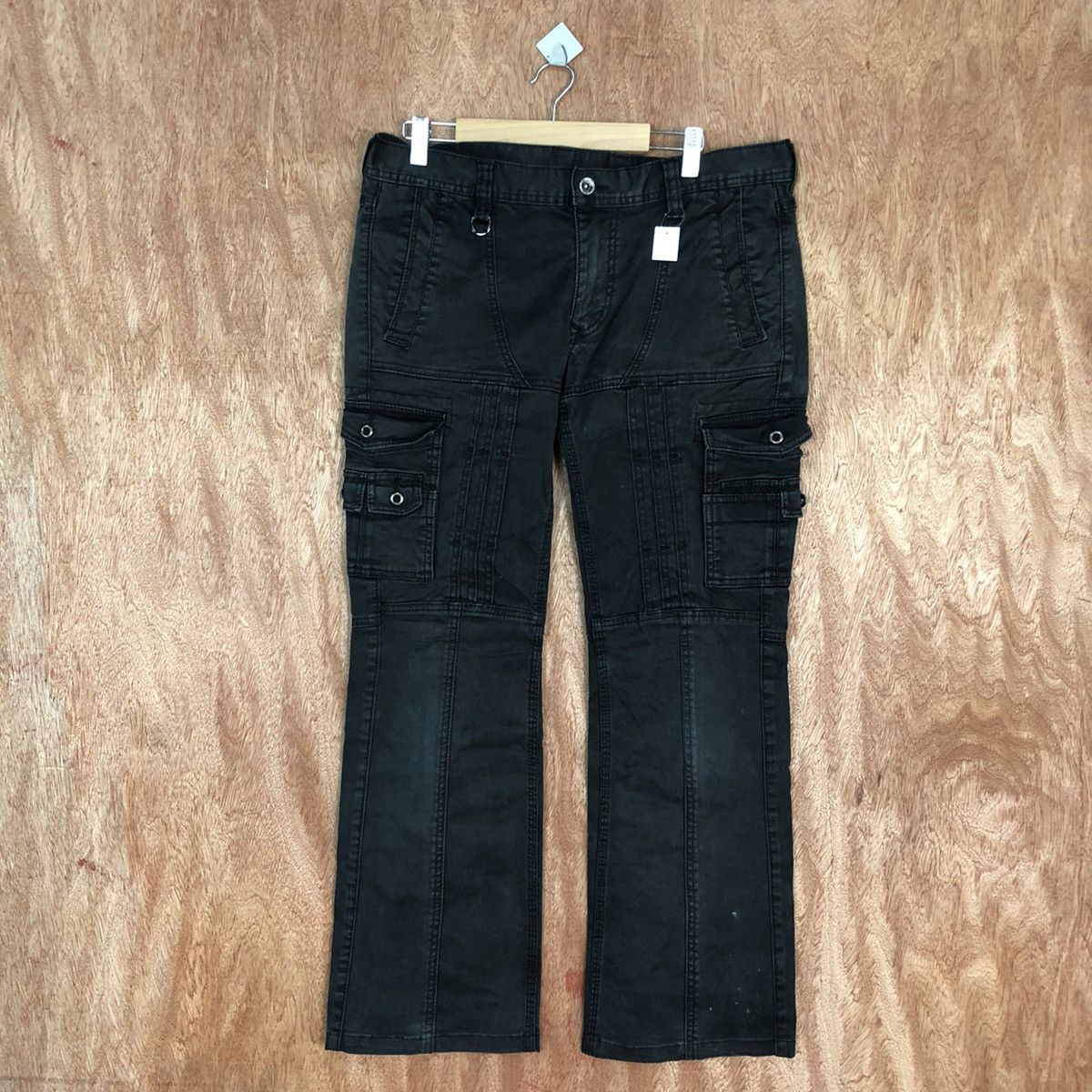 Japanese Brand DL Nicole Black Multipocket Tactical Cargo Pants #2040 Size 34" / US 12 / IT 48 - 1 Thumbnail