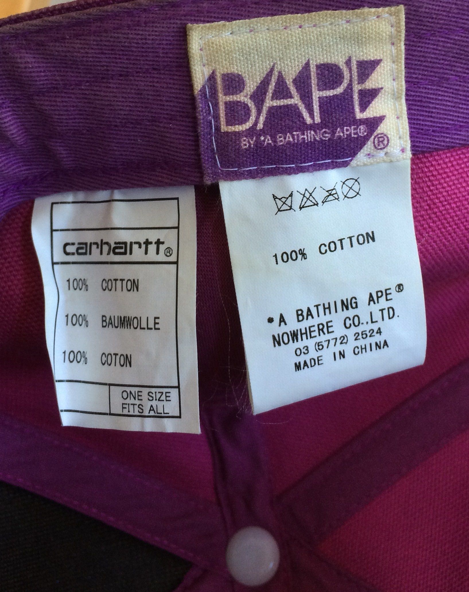 Bape × Carhartt F/W 2006 Bape x Carhartt Trucker Hat Size ONE SIZE - 6 Thumbnail