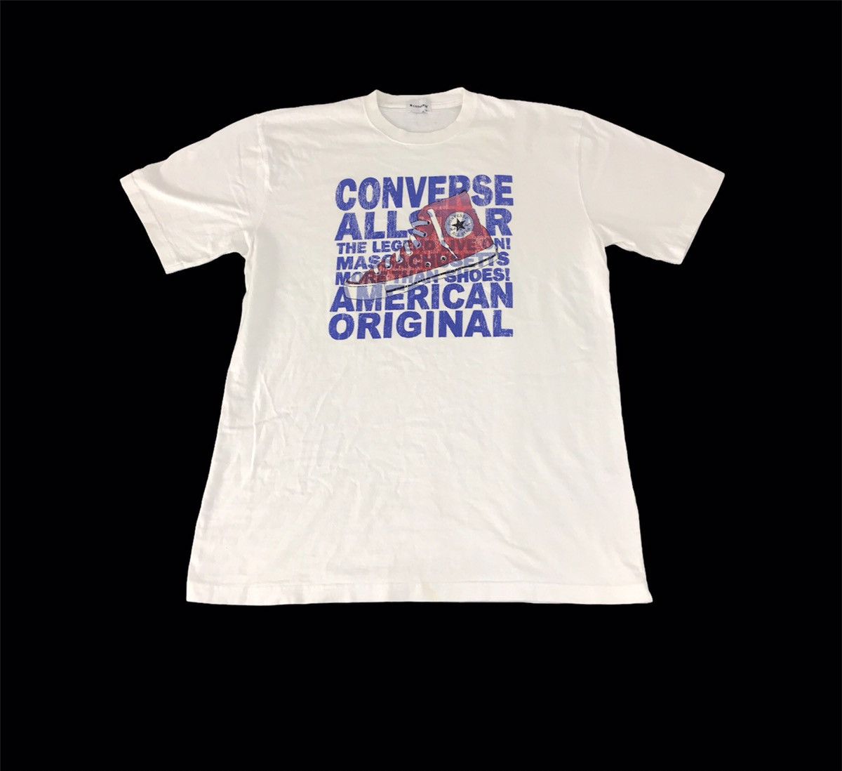Converse × Vintage Vintage Converse All Star Big Shoe Logo Tee Printed Size US XL / EU 56 / 4 - 1 Thumbnail