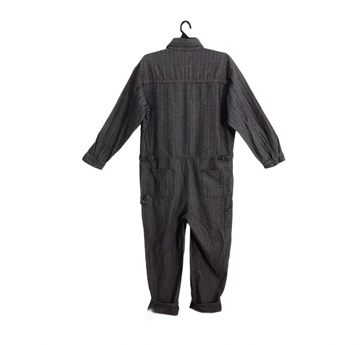 Japanese Brand × Vintage Evenriver Coverall Striped Denim Pant Workwear Carpenter Size US 42 / EU 58 - 1 Thumbnail