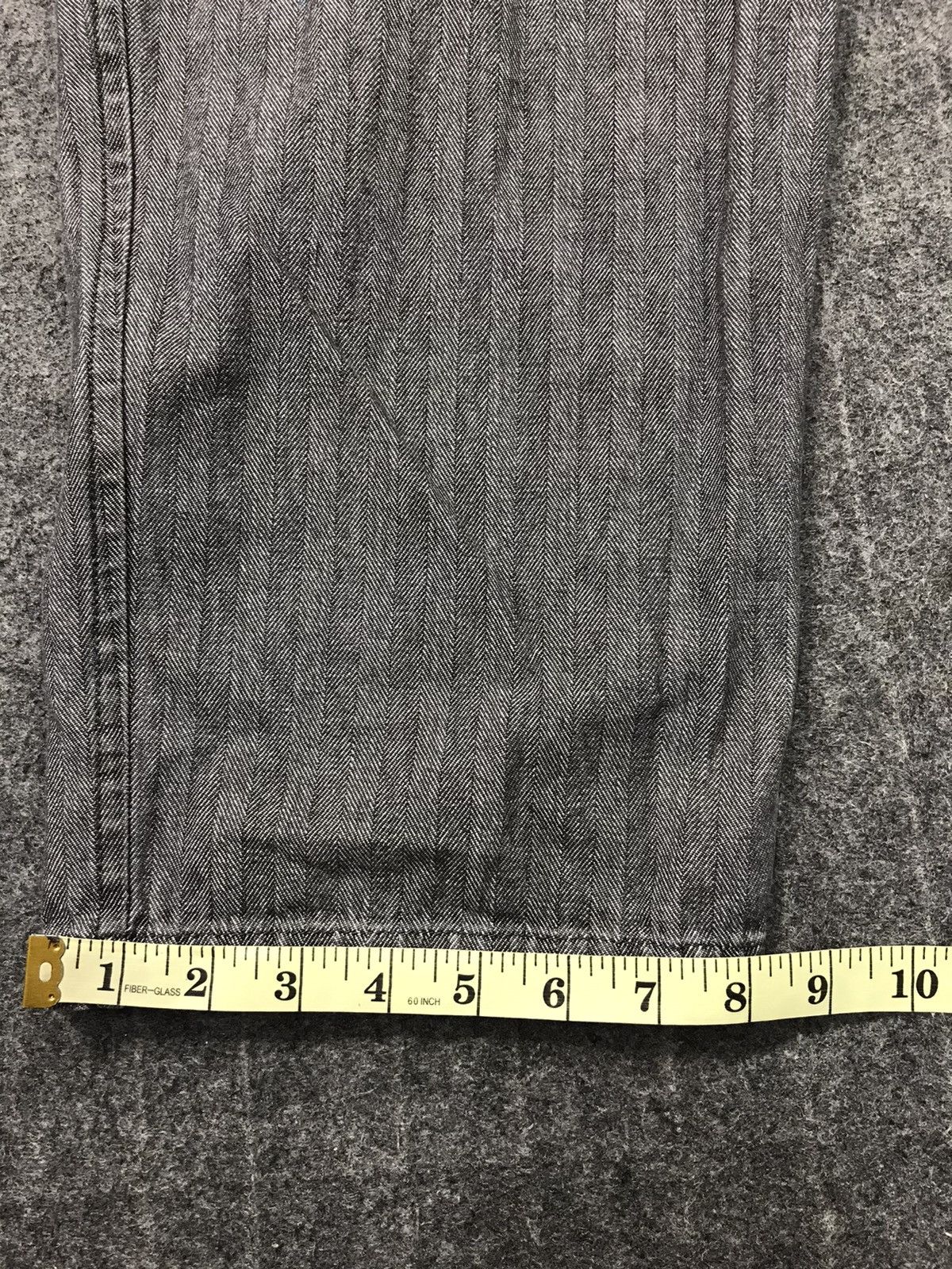 Japanese Brand × Vintage Evenriver Coverall Striped Denim Pant Workwear Carpenter Size US 42 / EU 58 - 16 Thumbnail