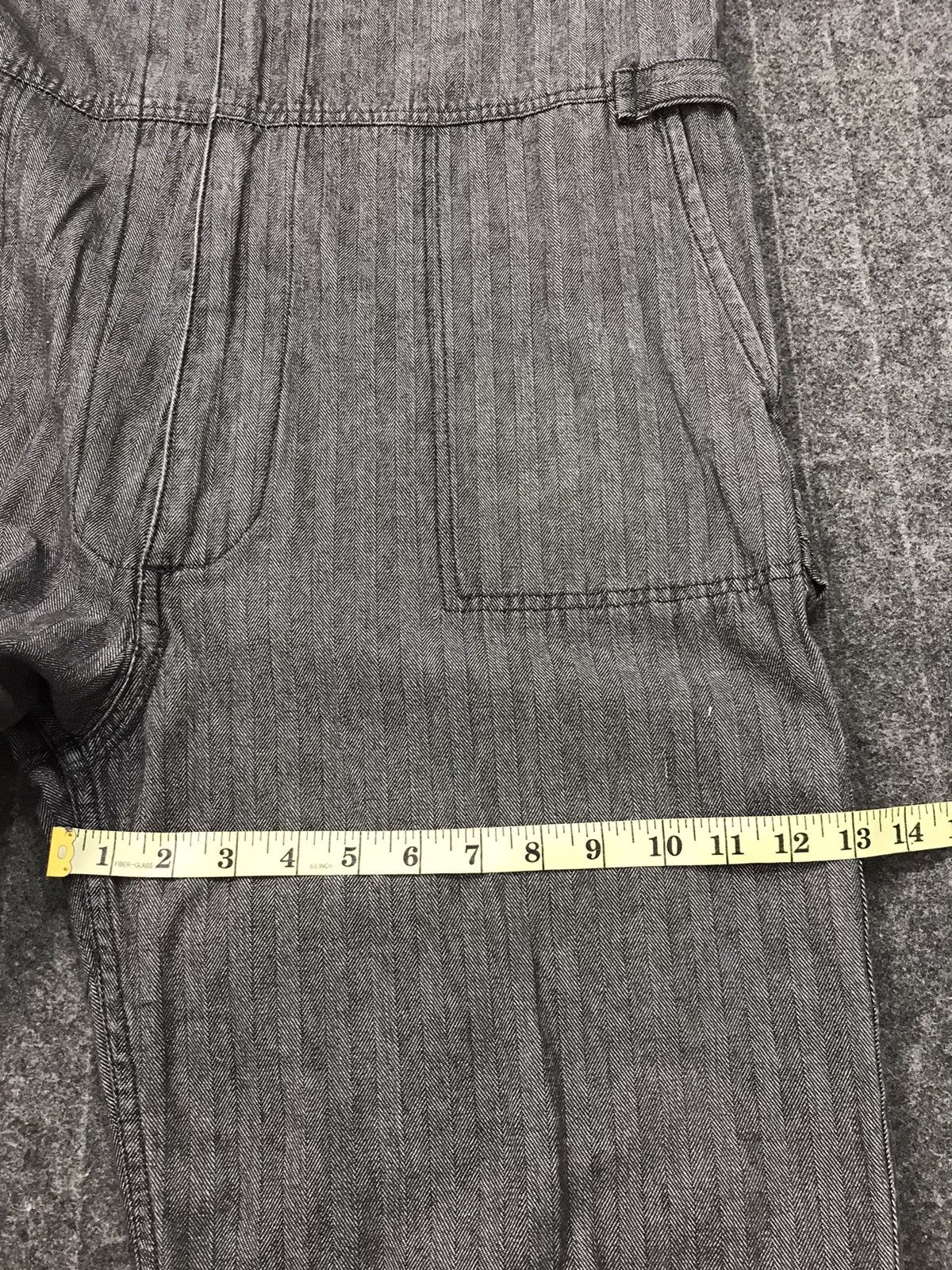 Japanese Brand × Vintage Evenriver Coverall Striped Denim Pant Workwear Carpenter Size US 42 / EU 58 - 15 Thumbnail