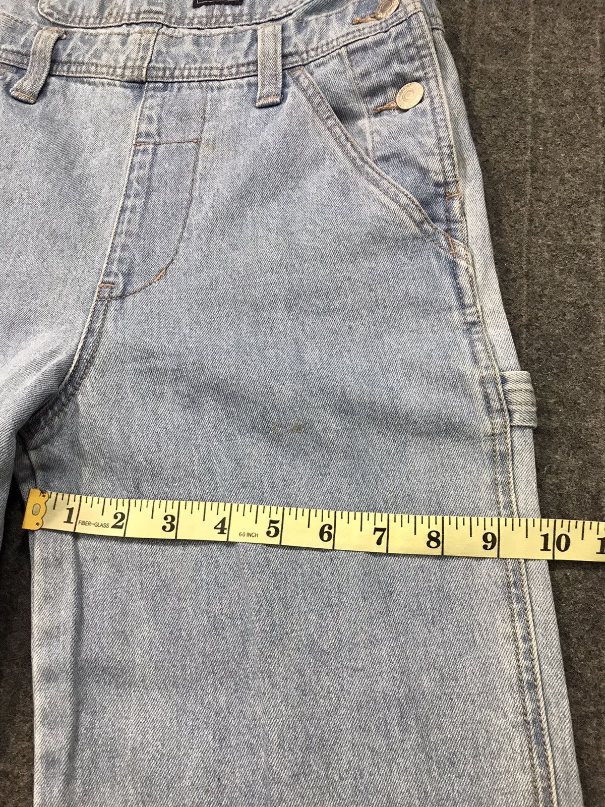 Japanese Brand × Vintage Mini Valman Coverall Unisex Denim Pant Workwear Carpenter Size US 28 / EU 44 - 10 Thumbnail