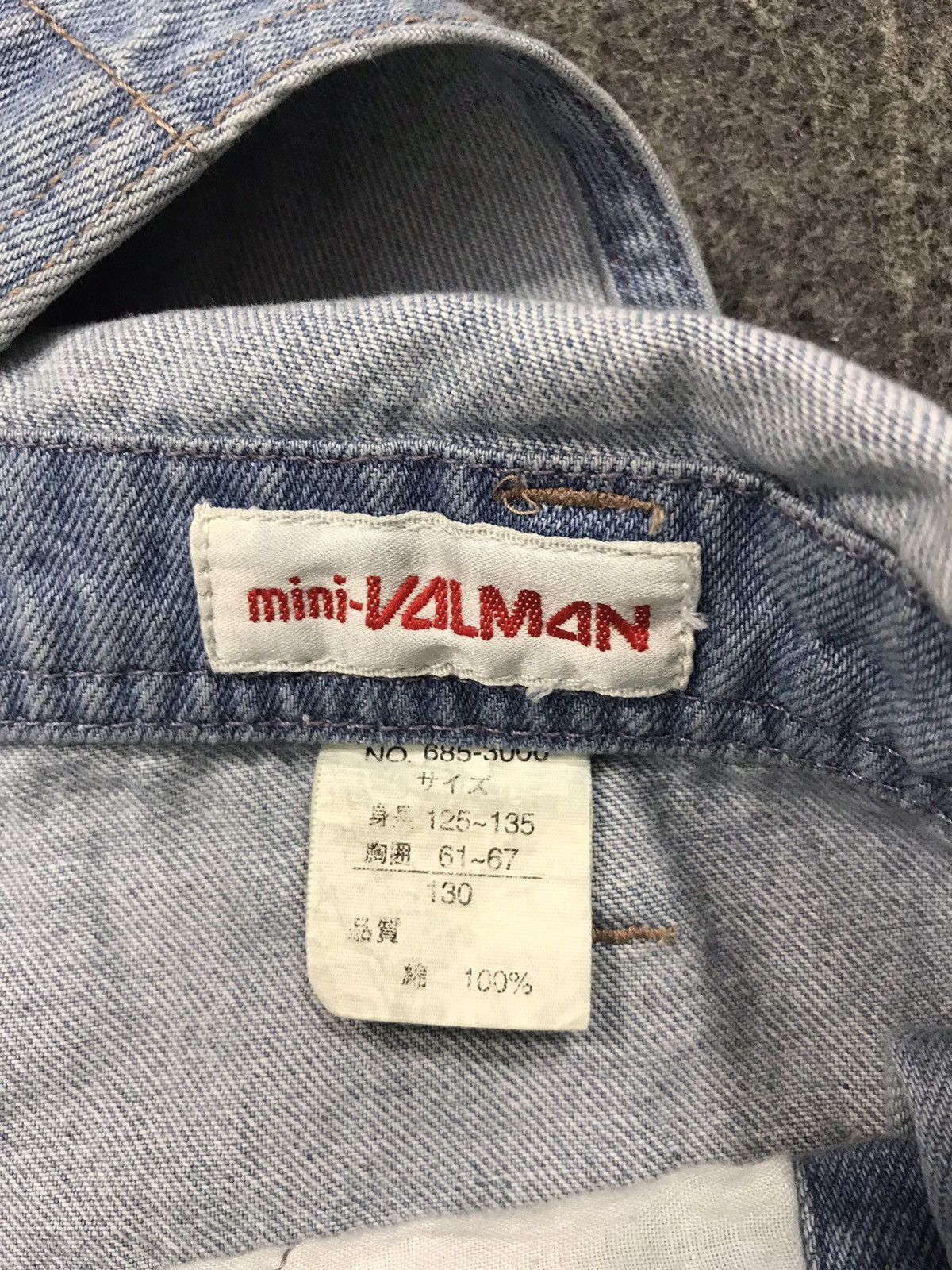 Japanese Brand × Vintage Mini Valman Coverall Unisex Denim Pant Workwear Carpenter Size US 28 / EU 44 - 4 Thumbnail