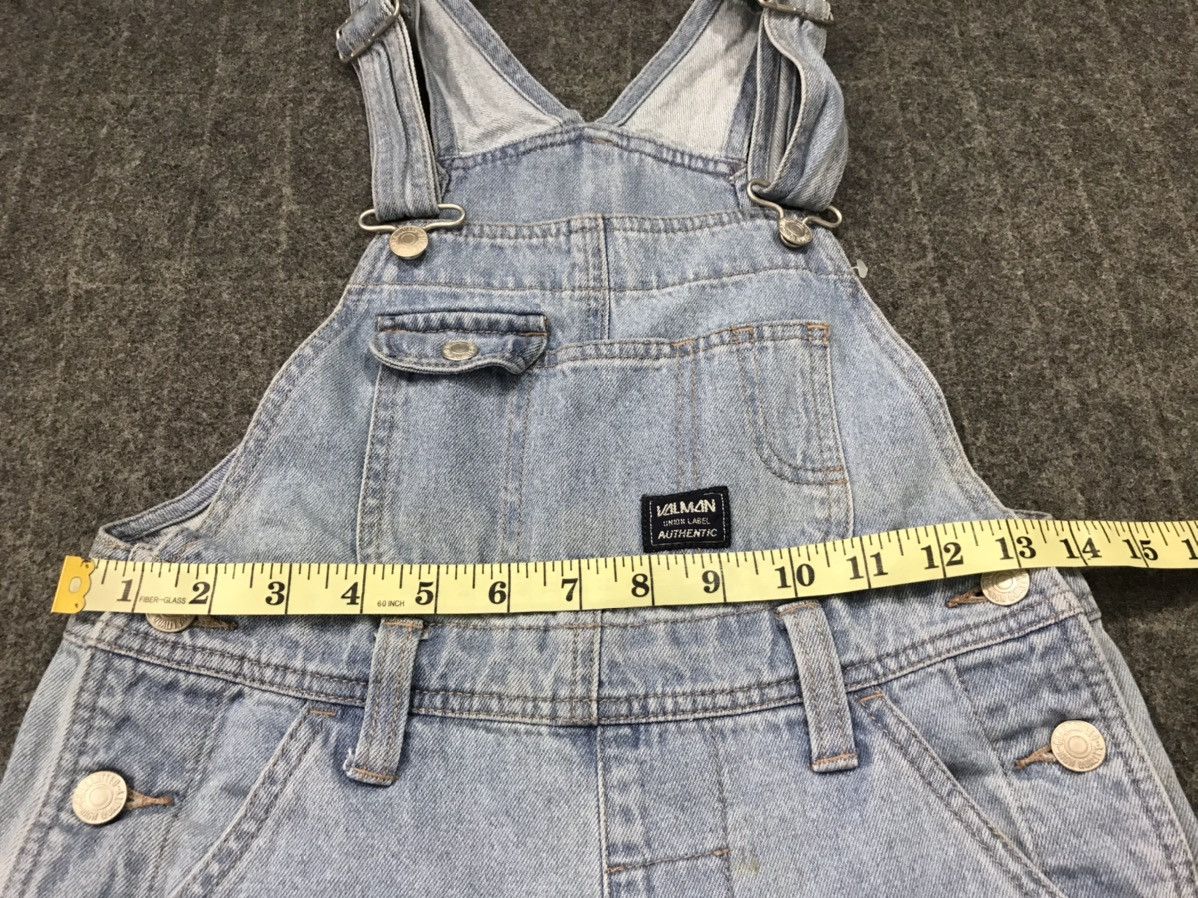 Japanese Brand × Vintage Mini Valman Coverall Unisex Denim Pant Workwear Carpenter Size US 28 / EU 44 - 6 Thumbnail