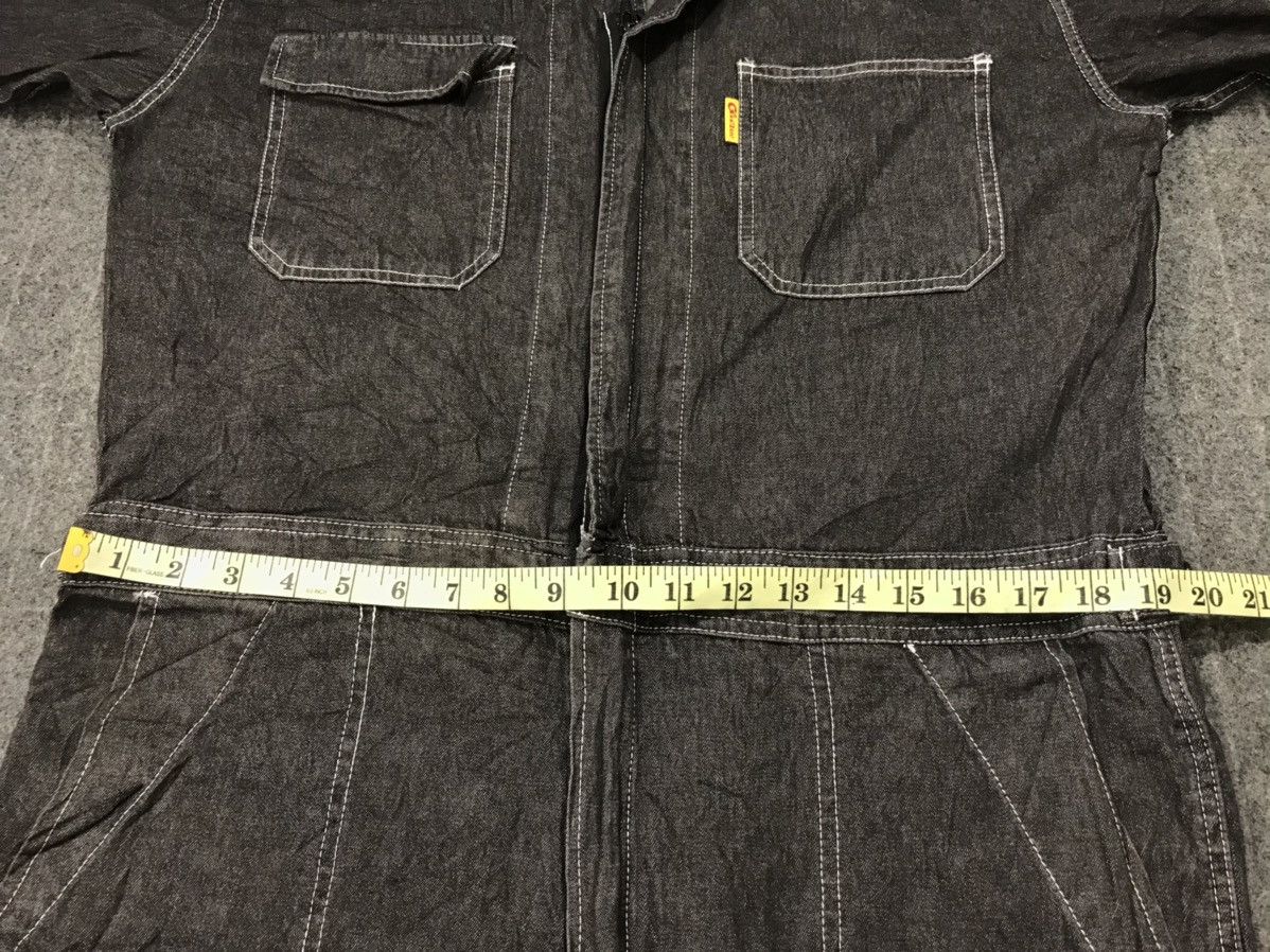Japanese Brand × Vintage Goo Zen TamaTama Coverall Overall Black Denim Pant Workwear Size US 39 - 9 Thumbnail