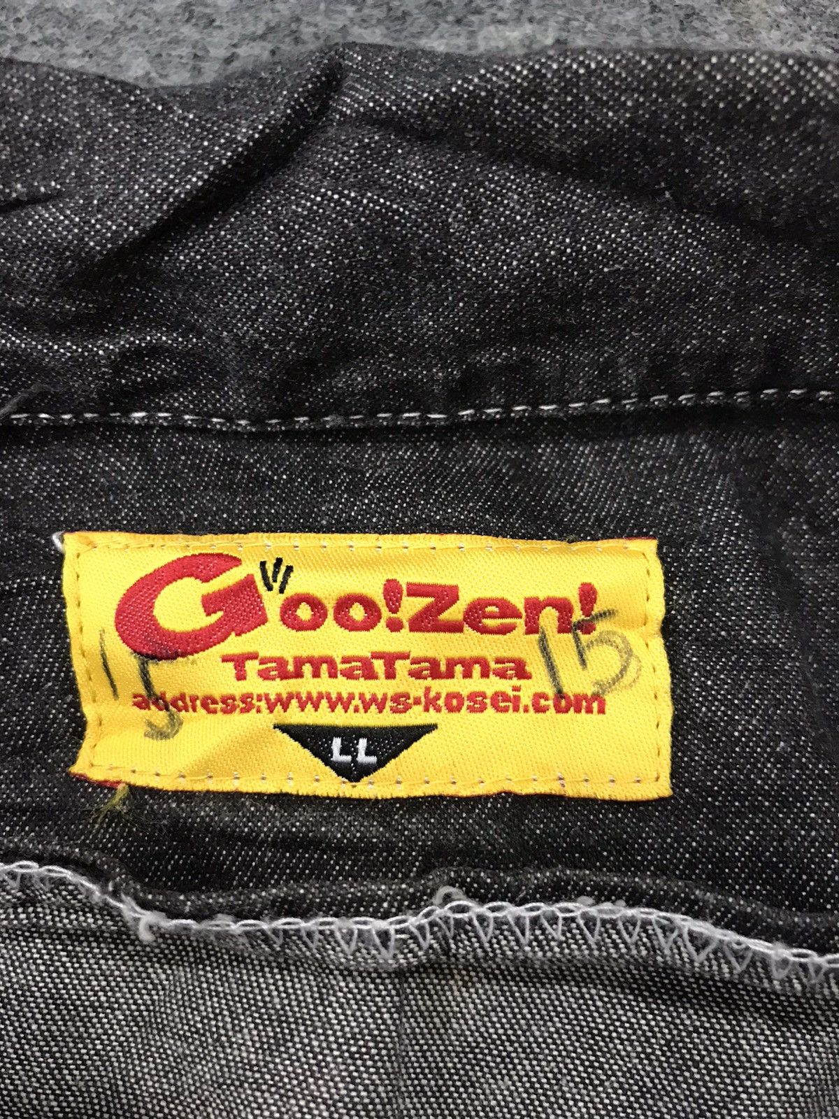 Japanese Brand × Vintage Goo Zen TamaTama Coverall Overall Black Denim Pant Workwear Size US 39 - 6 Thumbnail
