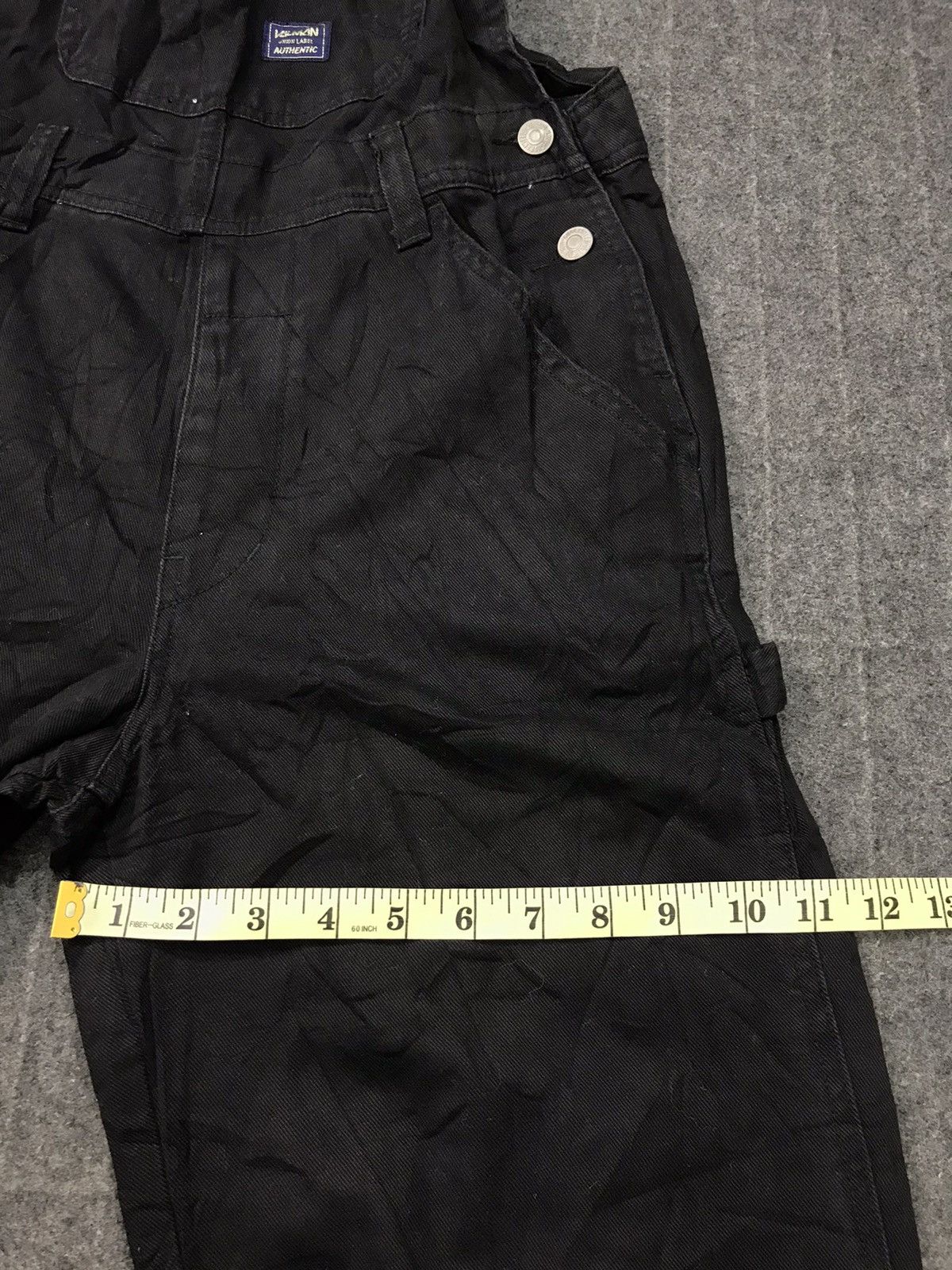 Japanese Brand × Vintage Mini Valman Coverall Black Denim Pant Workwear Carpenter Size US 30 / EU 46 - 11 Thumbnail