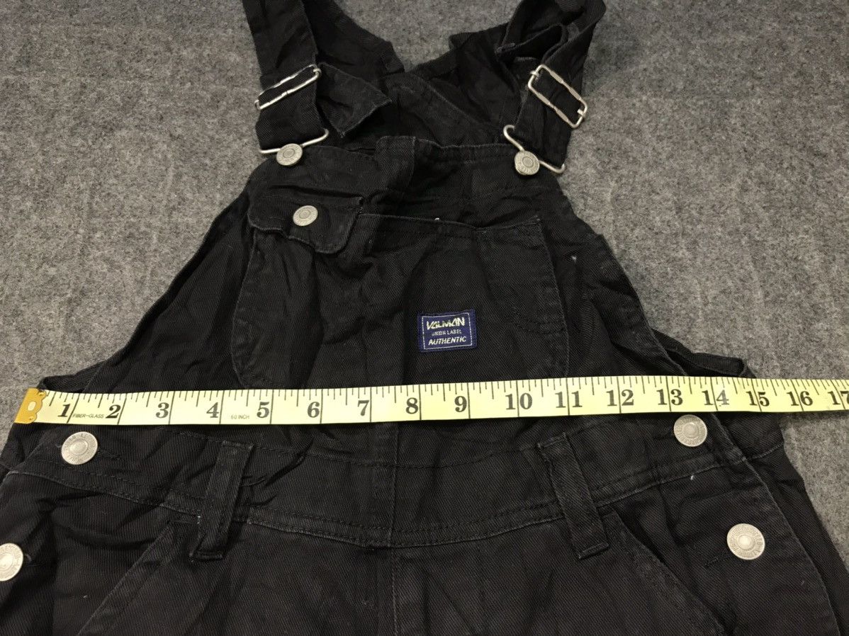Japanese Brand × Vintage Mini Valman Coverall Black Denim Pant Workwear Carpenter Size US 30 / EU 46 - 7 Thumbnail