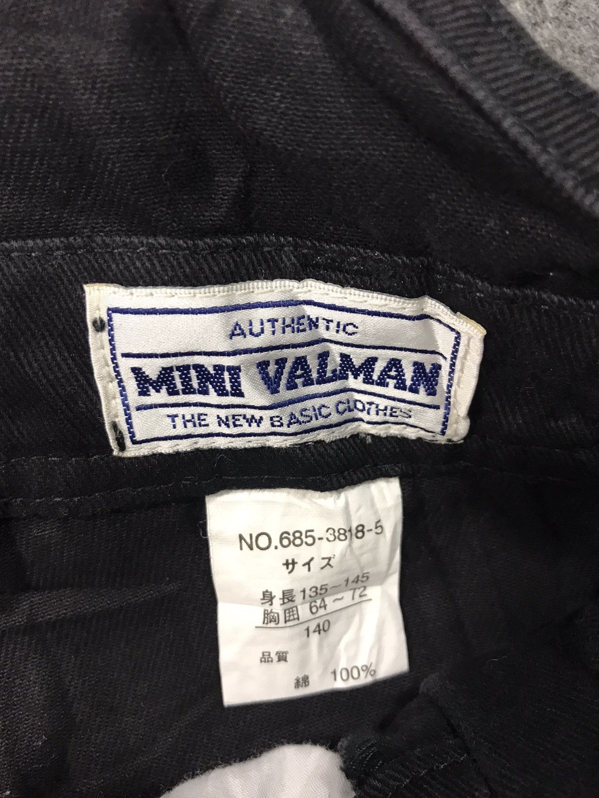 Japanese Brand × Vintage Mini Valman Coverall Black Denim Pant Workwear Carpenter Size US 30 / EU 46 - 5 Thumbnail
