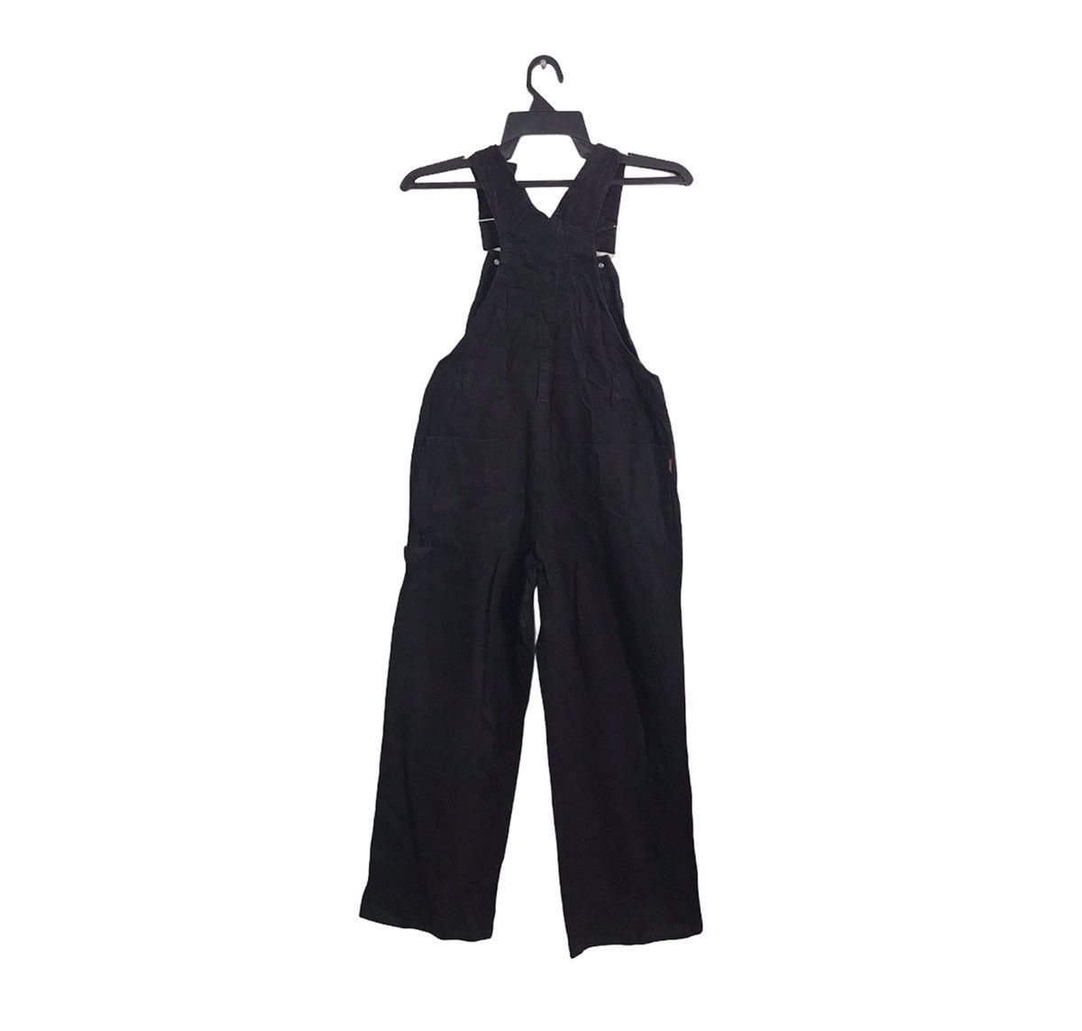 Japanese Brand × Vintage Mini Valman Coverall Black Denim Pant Workwear Carpenter Size US 30 / EU 46 - 2 Thumbnail