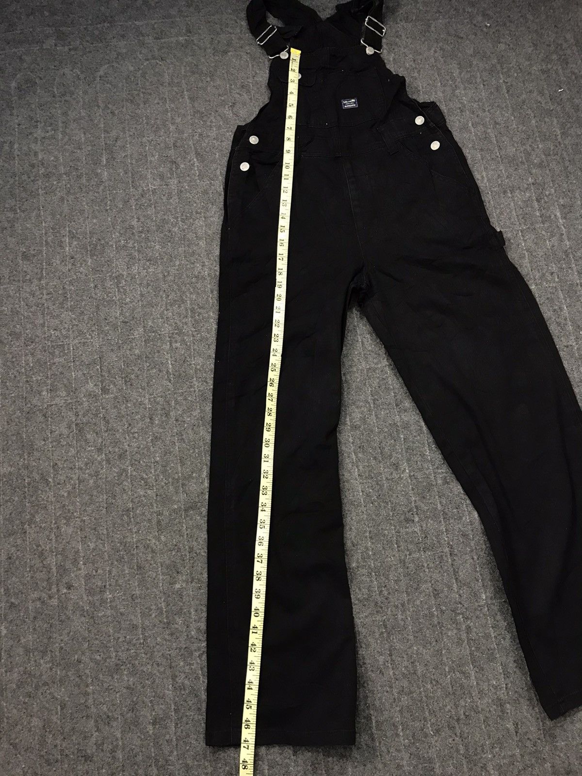 Japanese Brand × Vintage Mini Valman Coverall Black Denim Pant Workwear Carpenter Size US 30 / EU 46 - 8 Thumbnail