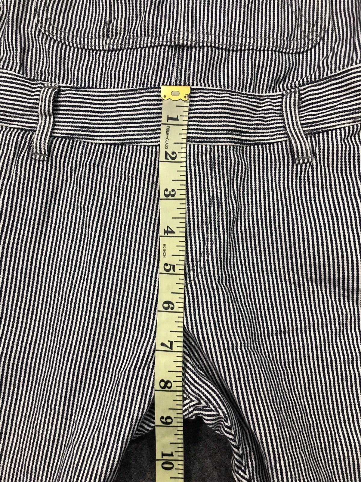 Japanese Brand Hickory Striped Pant Workwear Carpenter Multi pockets Size US 32 / EU 48 - 12 Thumbnail