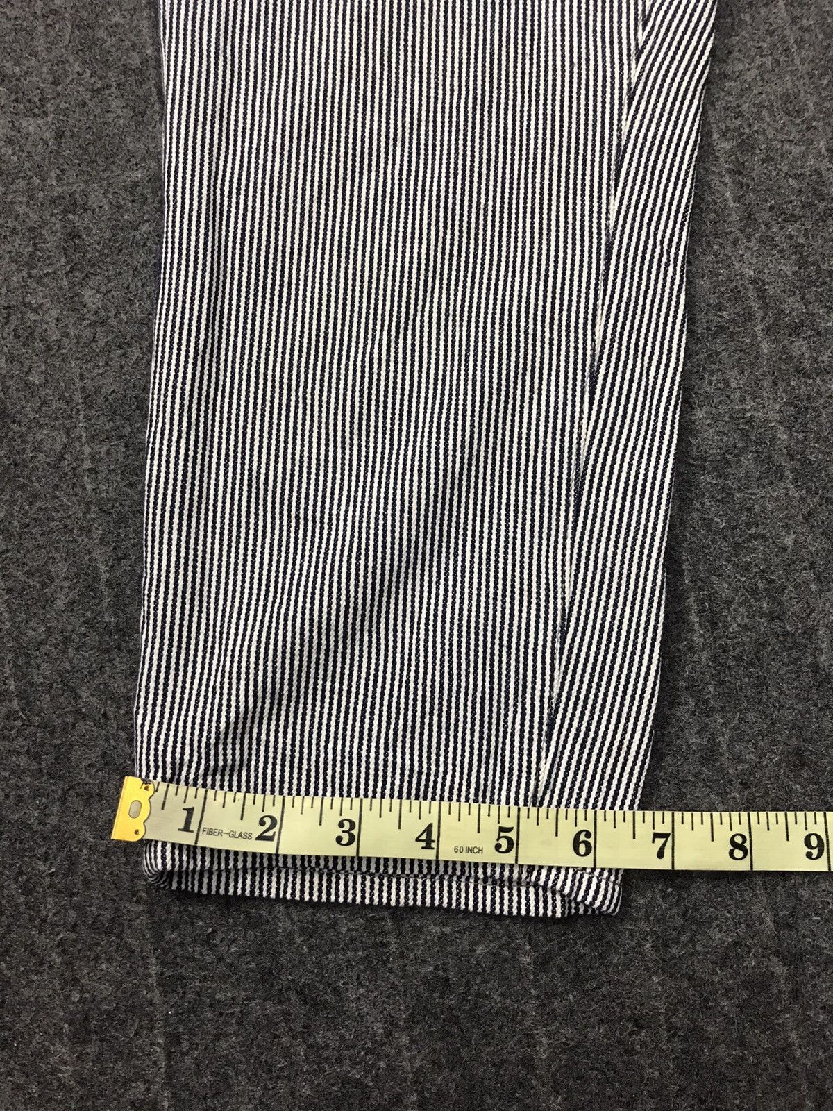 Japanese Brand Hickory Striped Pant Workwear Carpenter Multi pockets Size US 32 / EU 48 - 13 Thumbnail