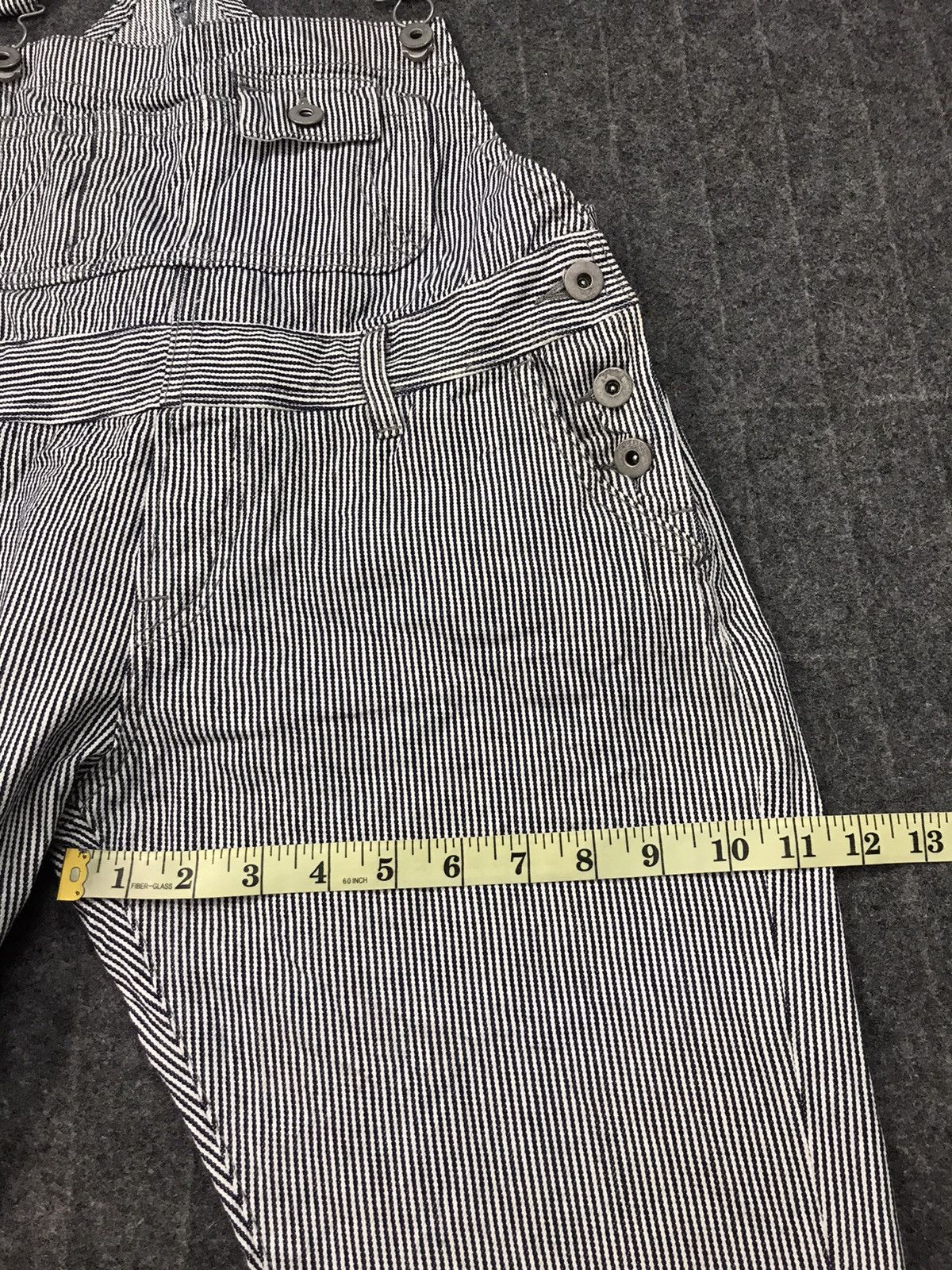 Japanese Brand Hickory Striped Pant Workwear Carpenter Multi pockets Size US 32 / EU 48 - 11 Thumbnail