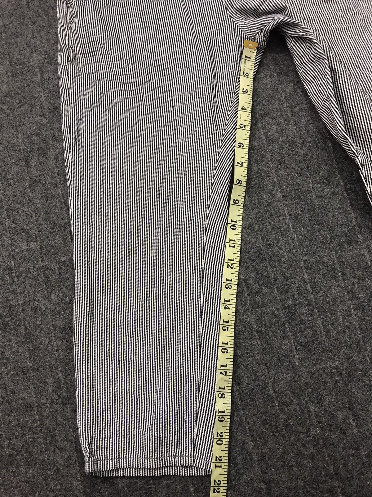 Japanese Brand Hickory Striped Pant Workwear Carpenter Multi pockets Size US 32 / EU 48 - 10 Thumbnail