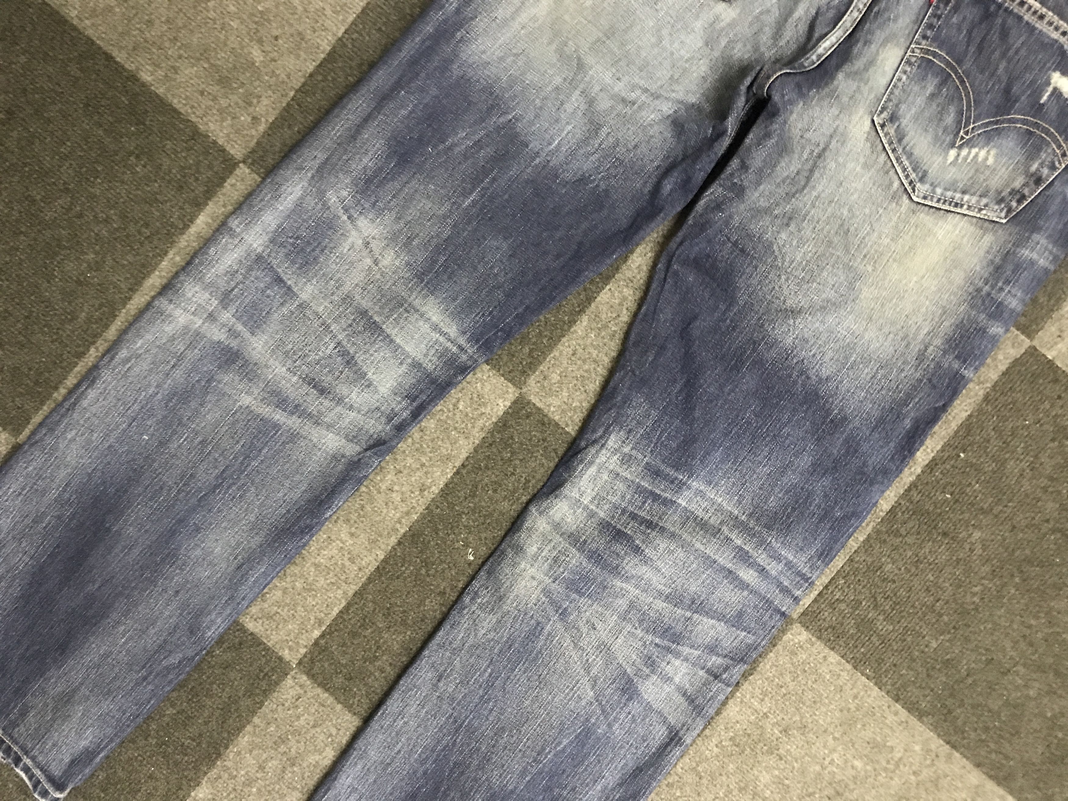 Levi's × Vintage VLEV124-Vtg Levis 505 Custom Distressed Jeans Size US 34 / EU 50 - 13 Thumbnail