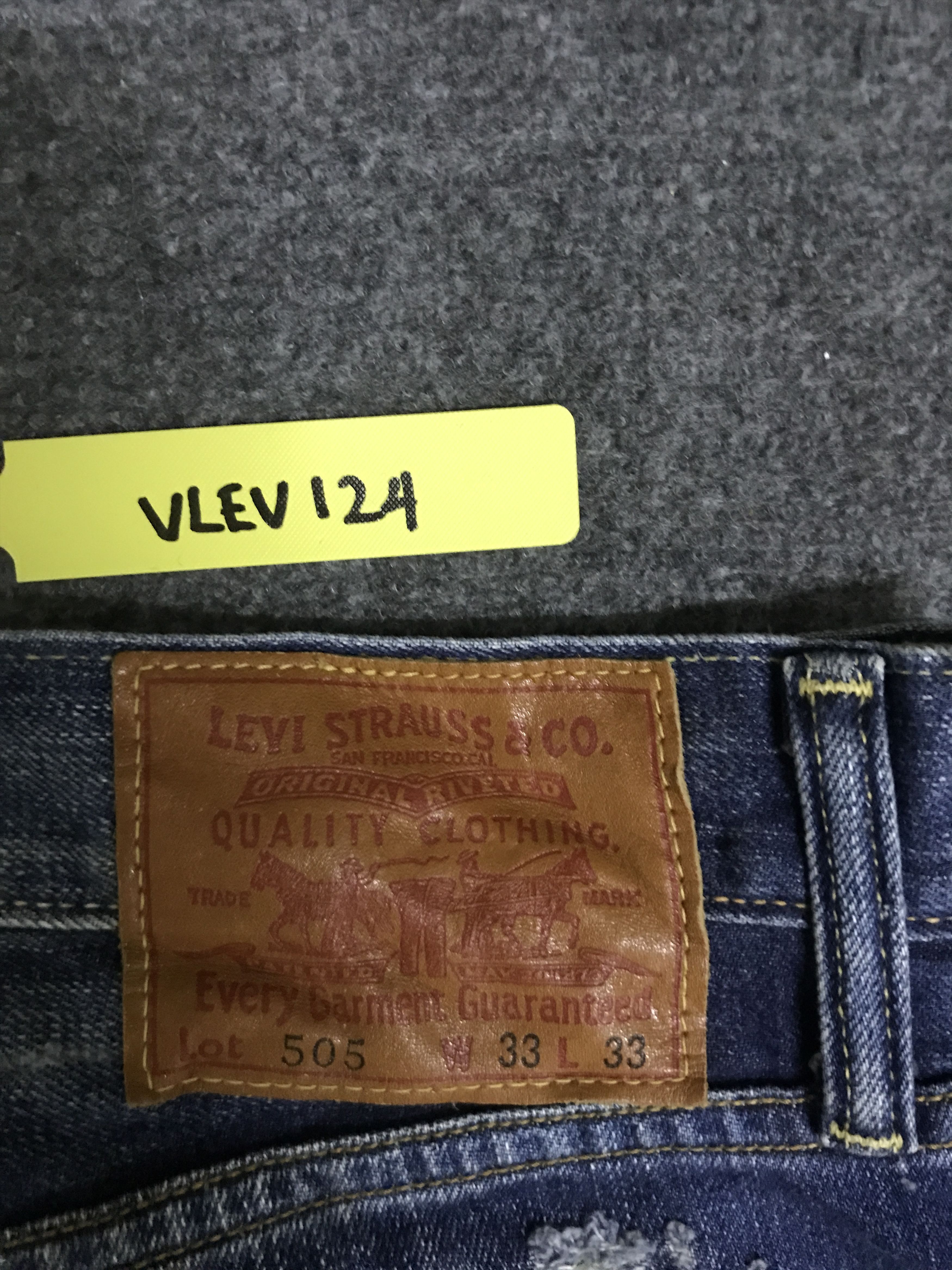 Levi's × Vintage VLEV124-Vtg Levis 505 Custom Distressed Jeans Size US 34 / EU 50 - 17 Thumbnail