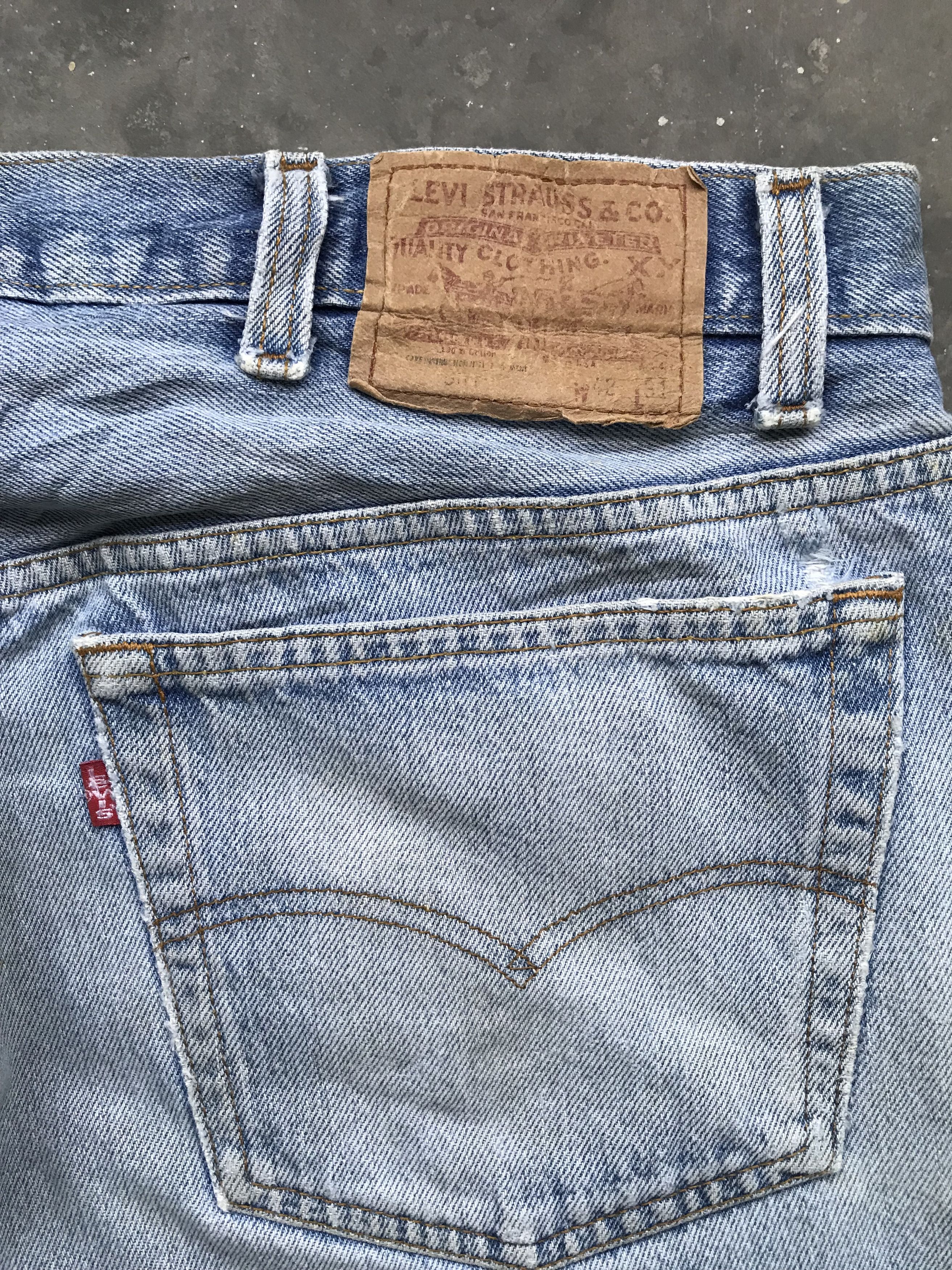 Levi's VLEV13 - Vintage Late 80s Levis 501 Denim Size US 37 - 12 Thumbnail