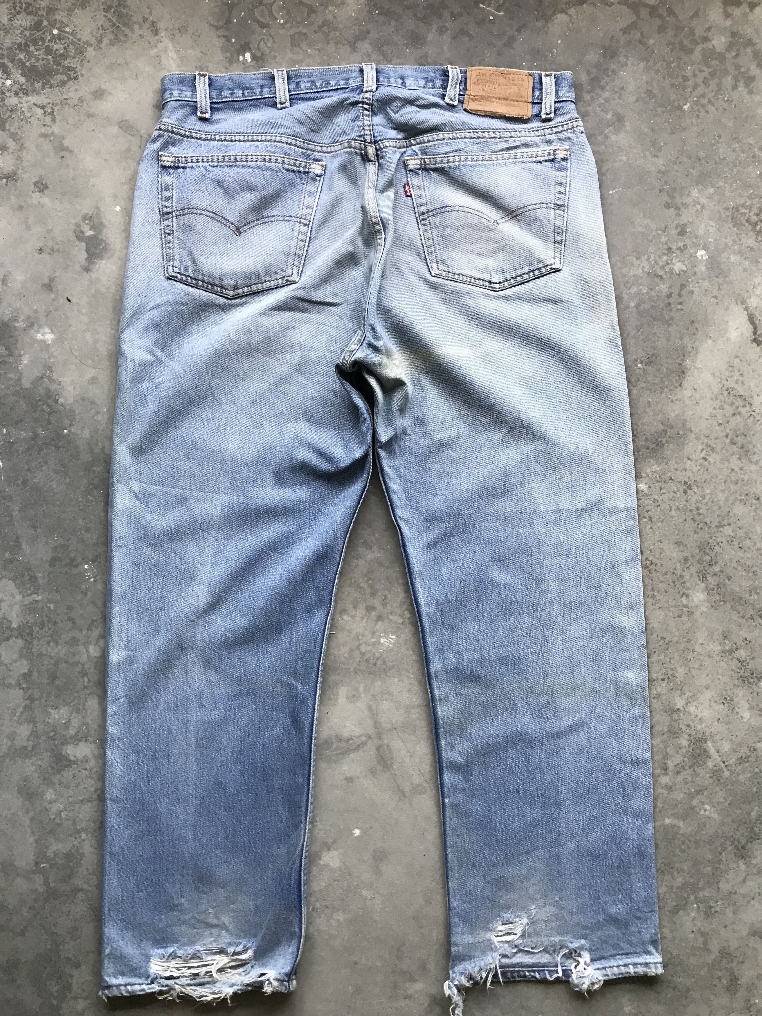 Levi's VLEV13 - Vintage Late 80s Levis 501 Denim Size US 37 - 2 Thumbnail