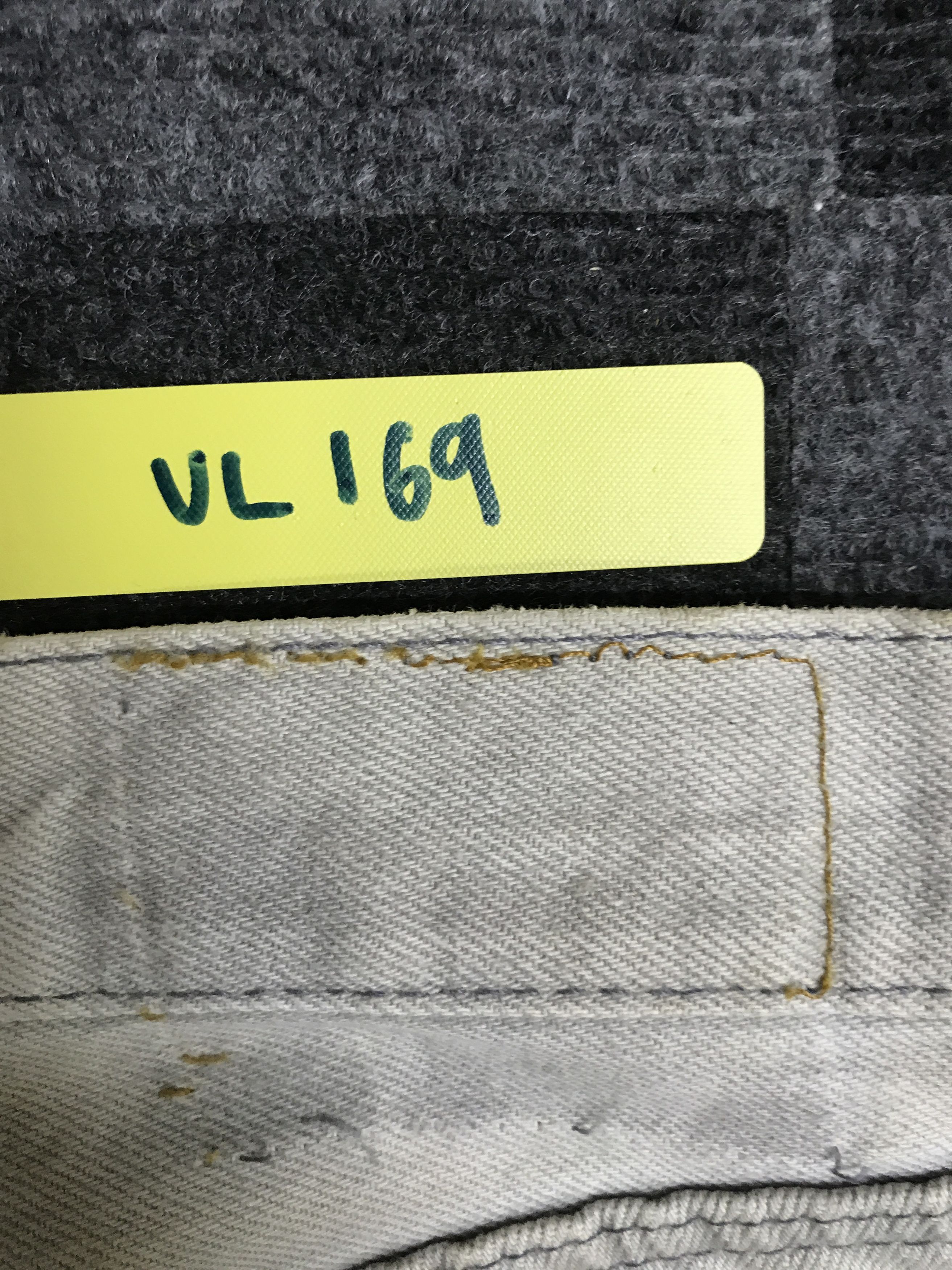 Levi's × Vintage VL169- Vintage Levis 501 Rare Charcoal Grey Wash Dirty Jeans Size US 27 - 24 Thumbnail