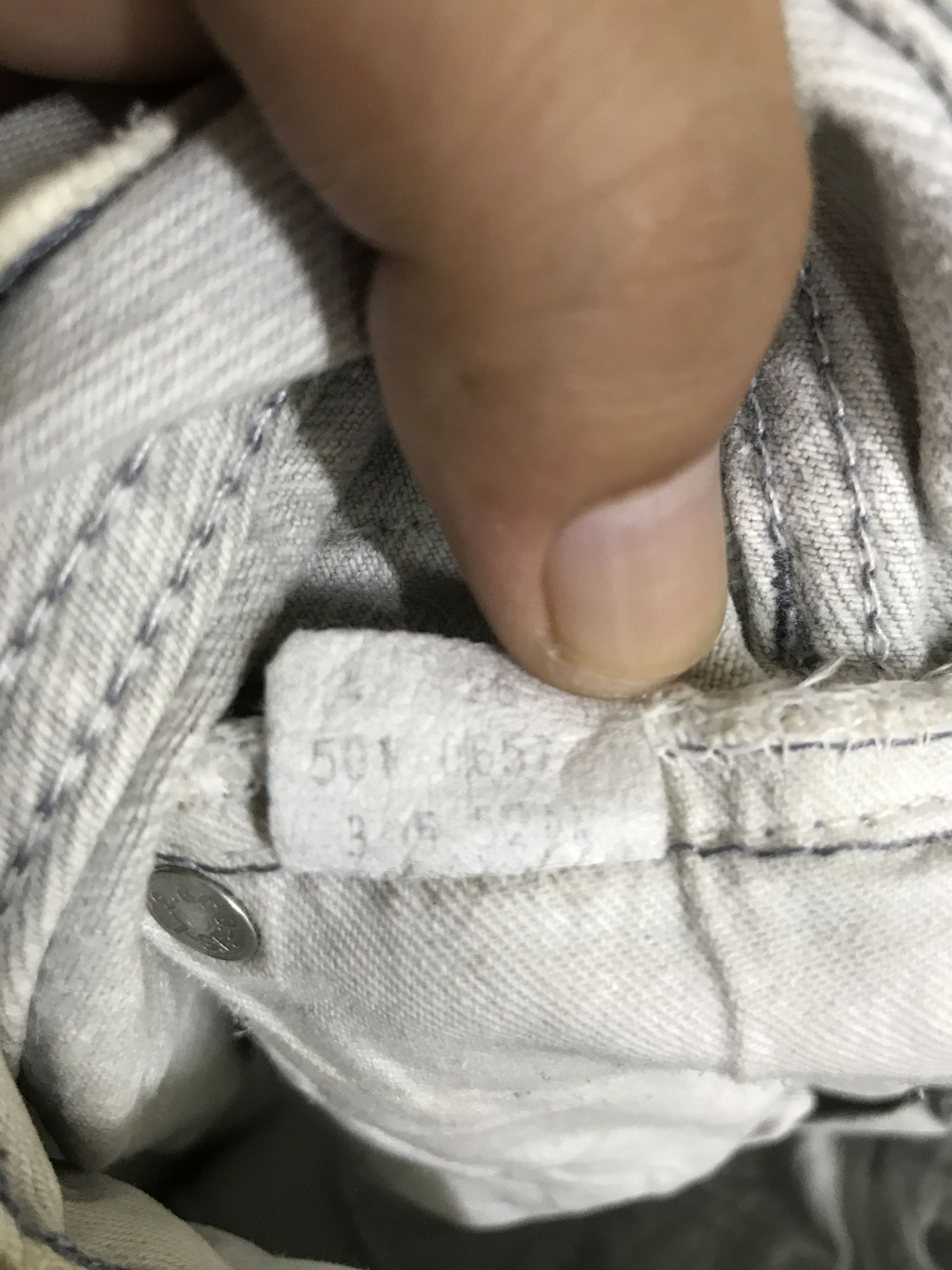 Levi's × Vintage VL169- Vintage Levis 501 Rare Charcoal Grey Wash Dirty Jeans Size US 27 - 25 Thumbnail